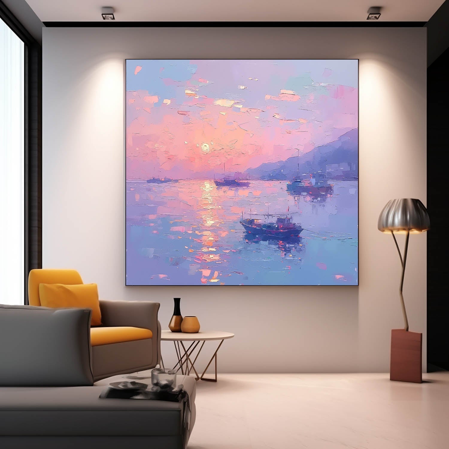 Wall Art Impasto Landscape Expressionist Modern