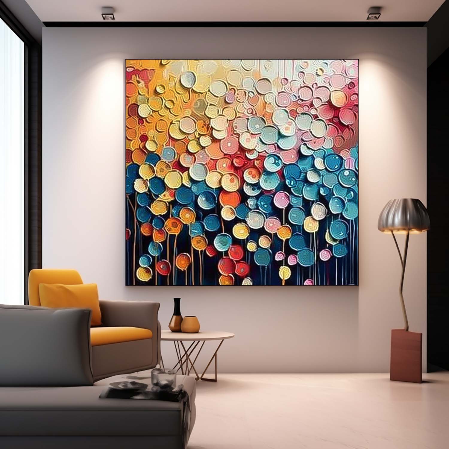 Wall Art Lively Abstract Cheerful Painterly