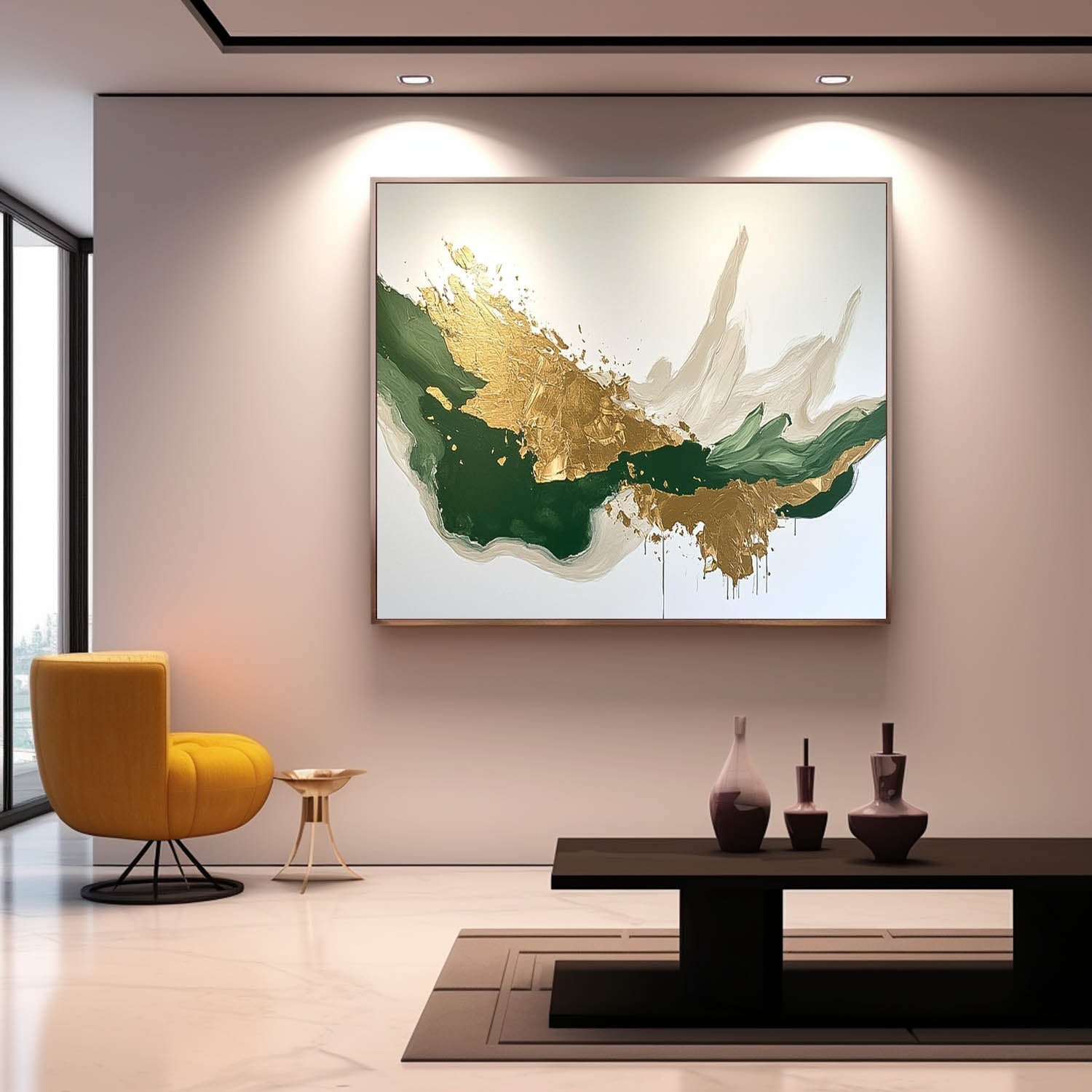 Abstract Canvas Art AB595 - Neutralighting