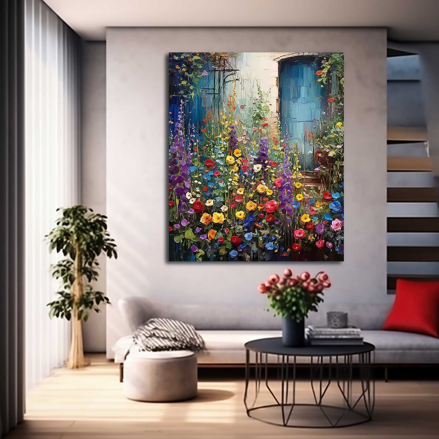 Wall Art Serene Flower Botanical Painterly Elegant