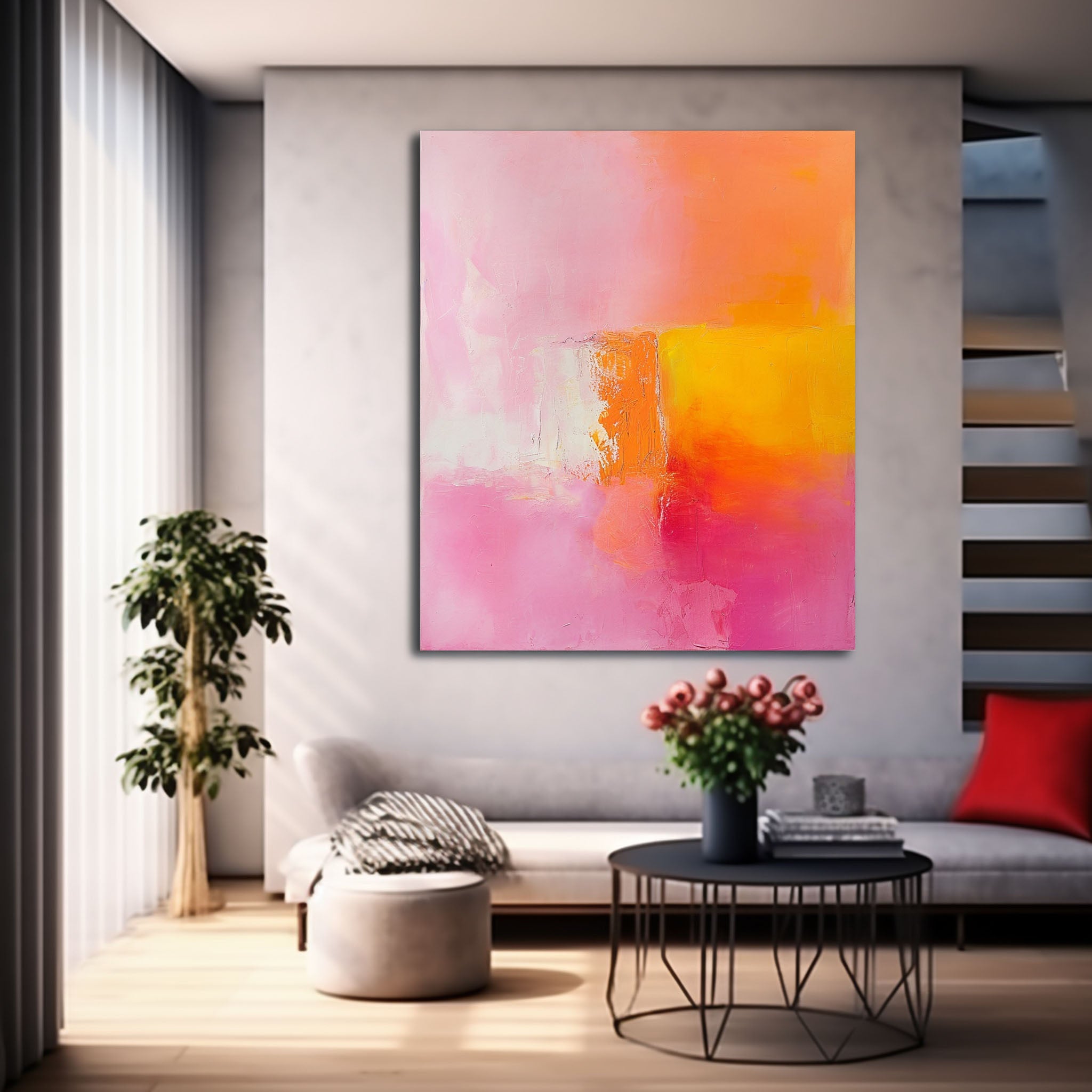 Wall Art Soft Nature Decor Abstract Elegant