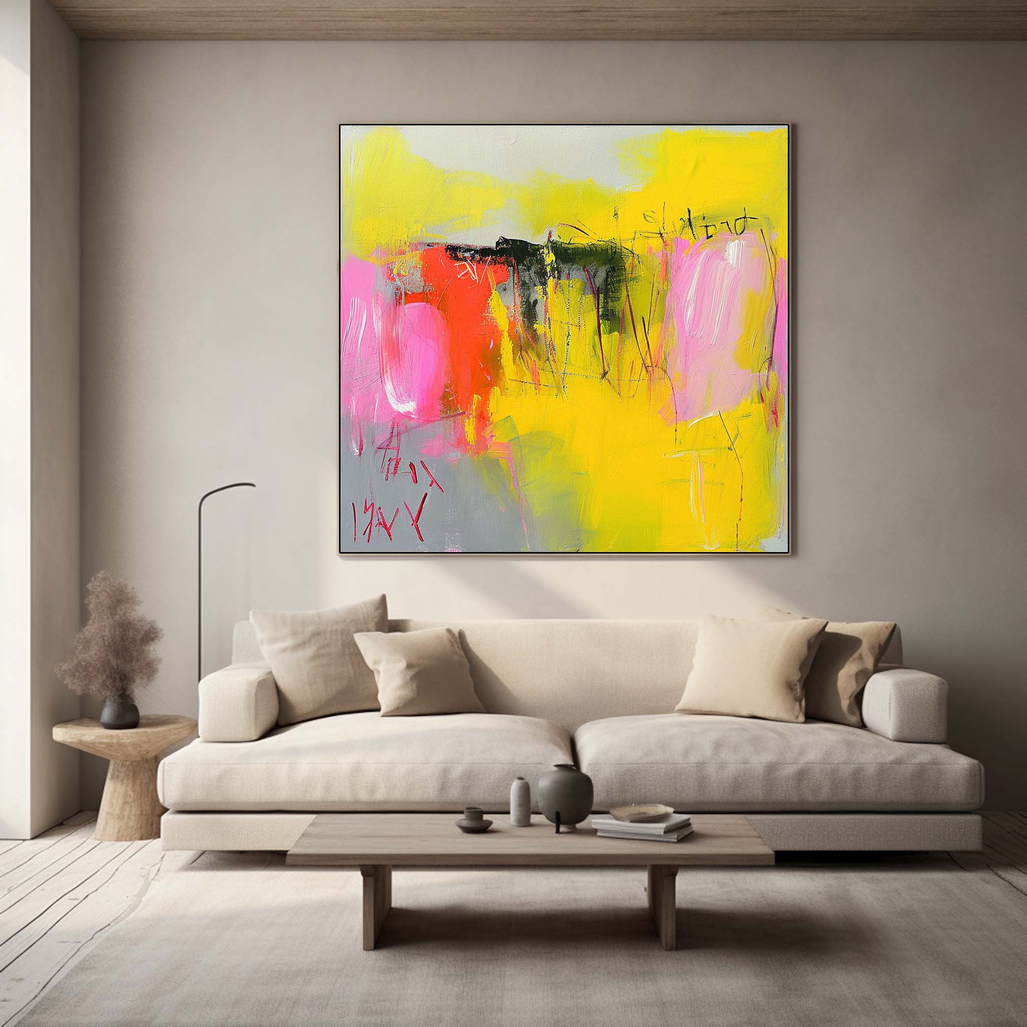 Wall Art Modern Impasto Abstract Playful