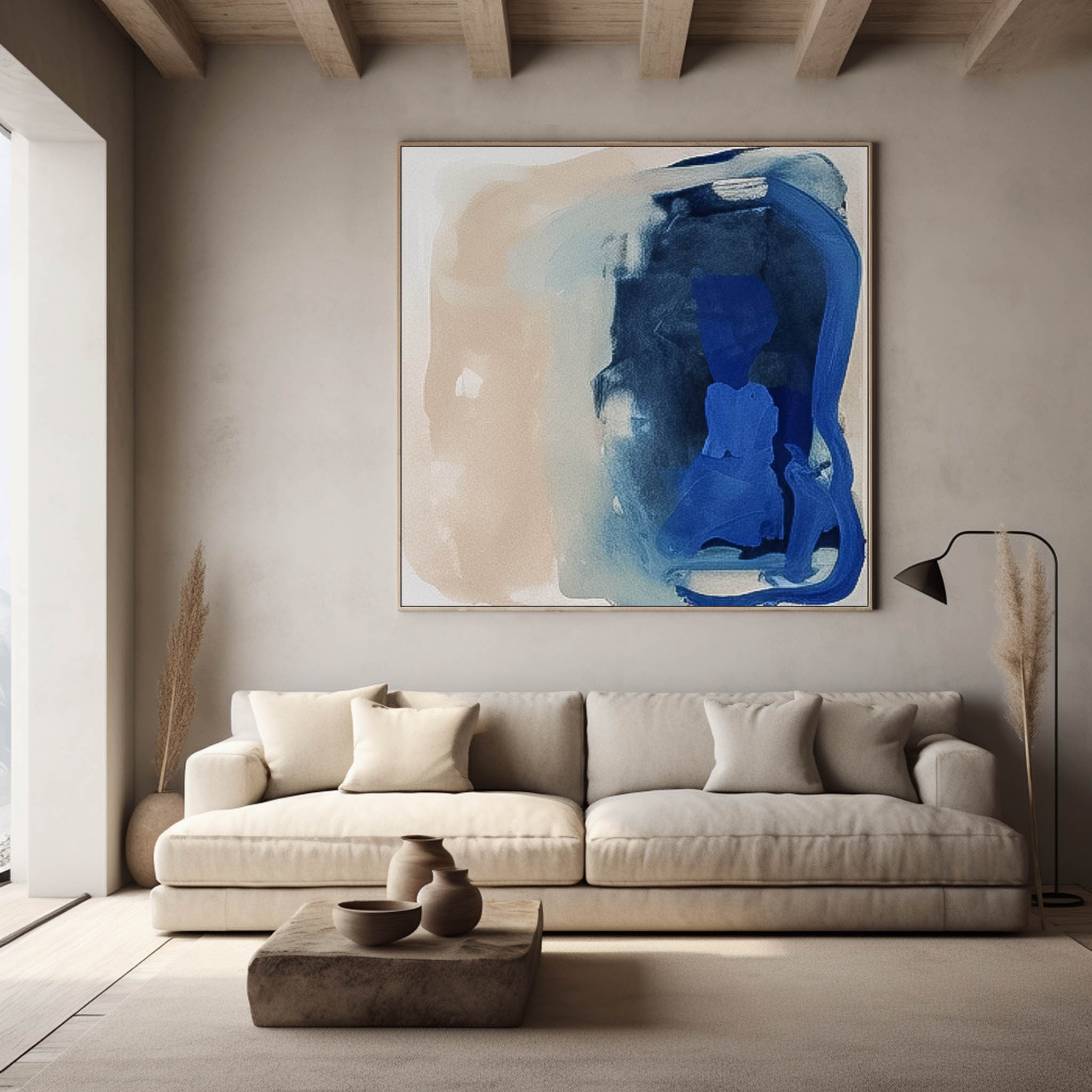 Wall Art Abstract Painterly Impasto Brushstroke Playful