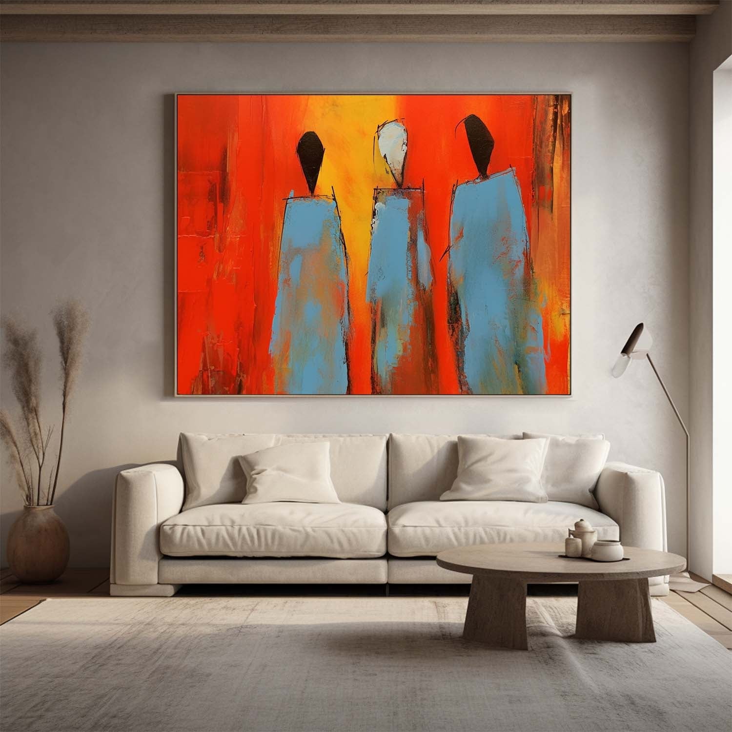 Wall Art Impasto People Modern Abstract Pop
