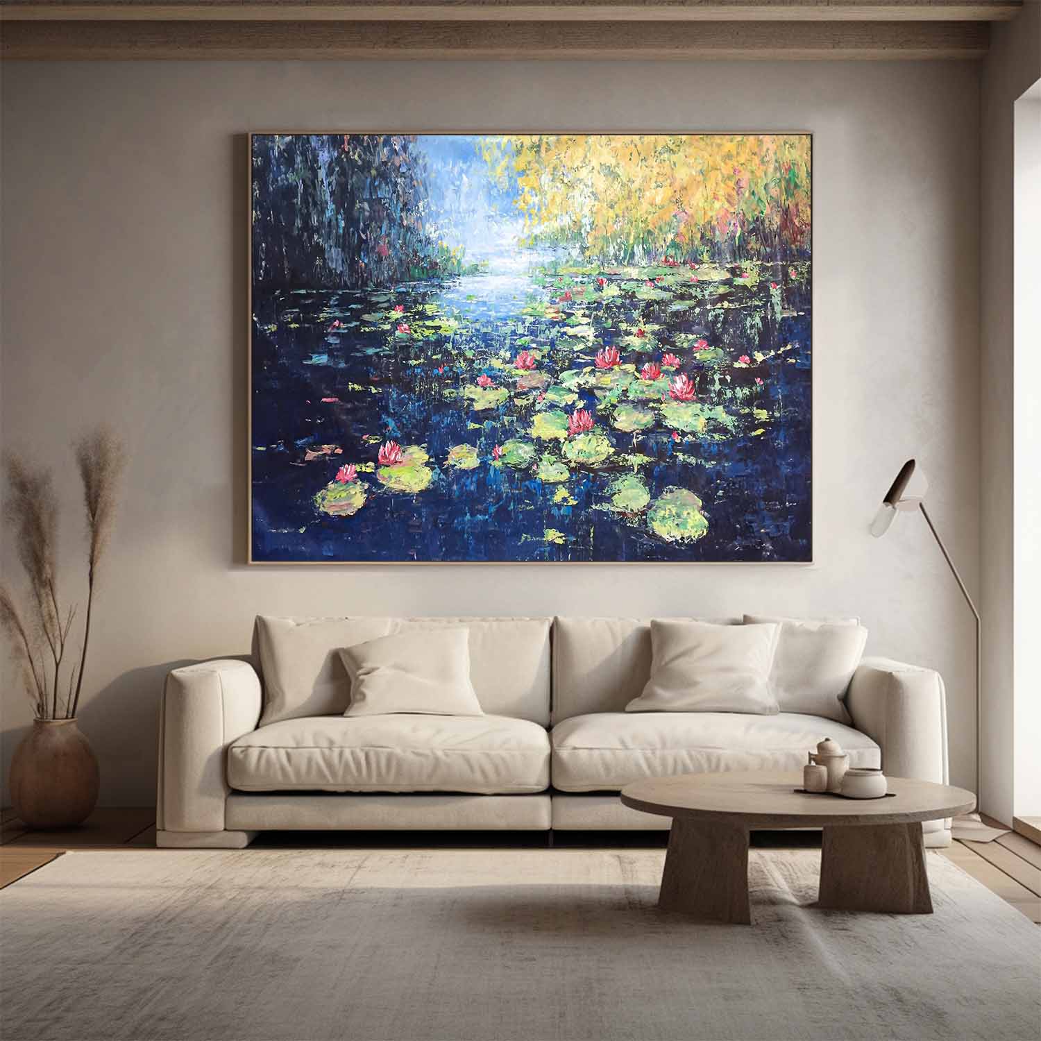 Wall Art Impressionist Water Lily Elegant Modern