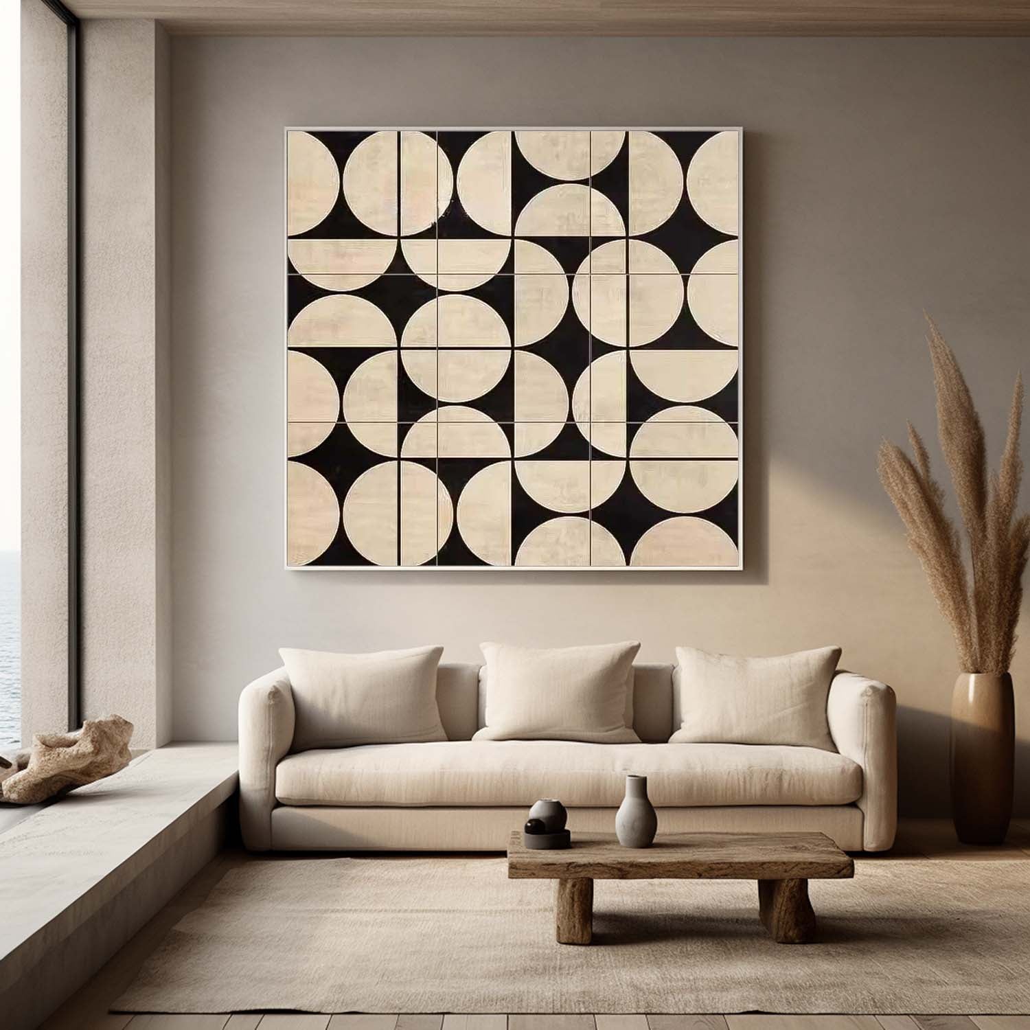Wall Art Tile Pattern Minimalist Precise Elegant