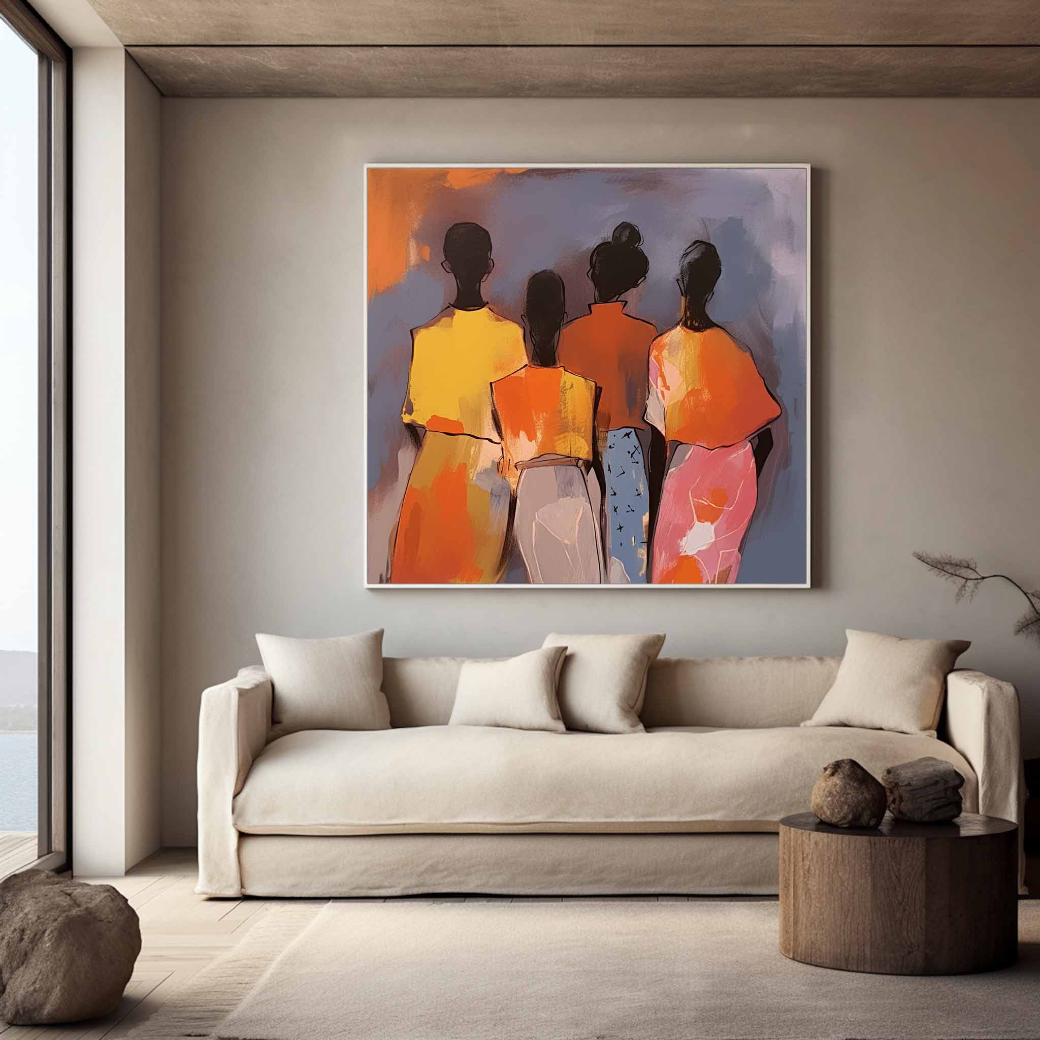 Wall Art People Modern Abstract Understated