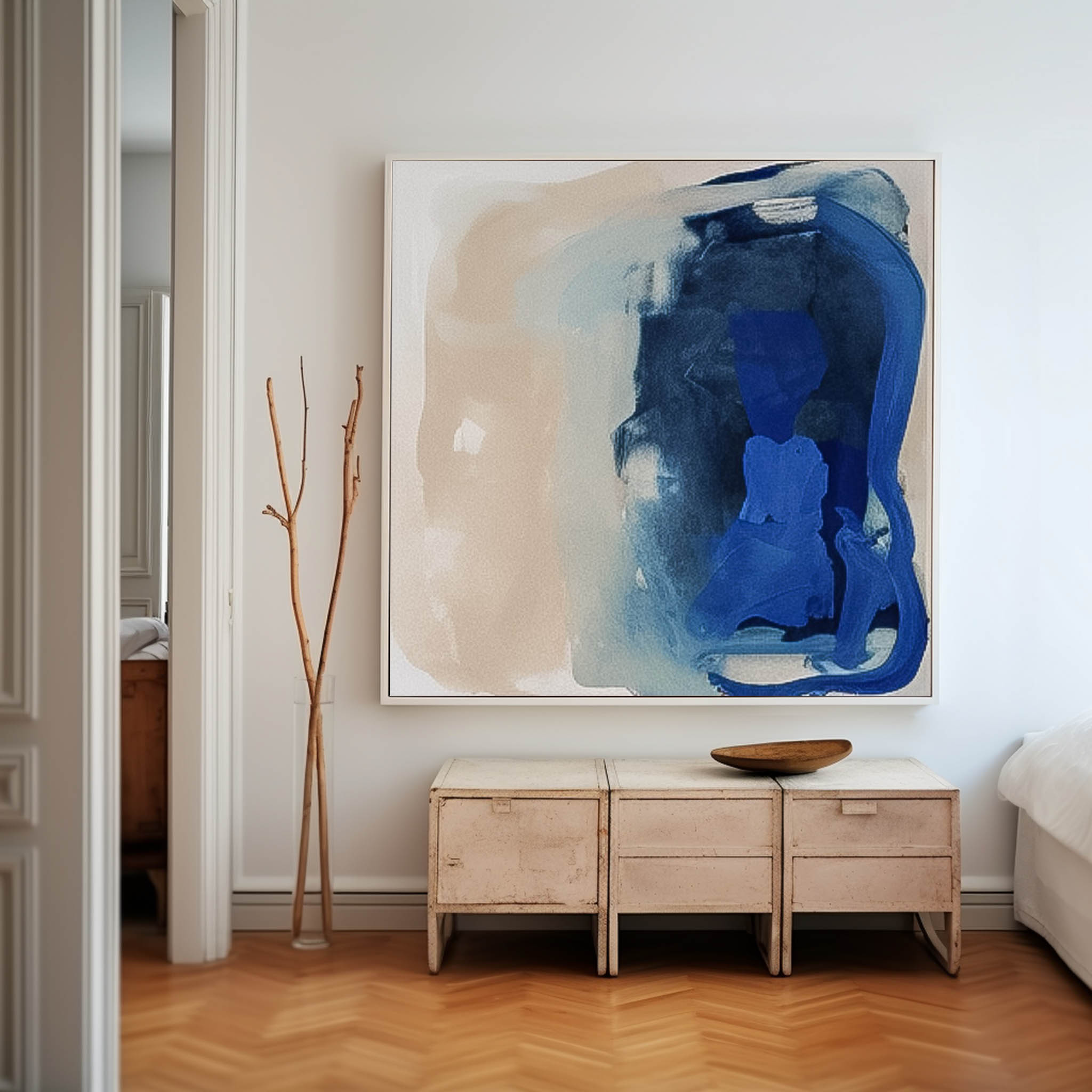 Wall Art Abstract Painterly Impasto Brushstroke Playful