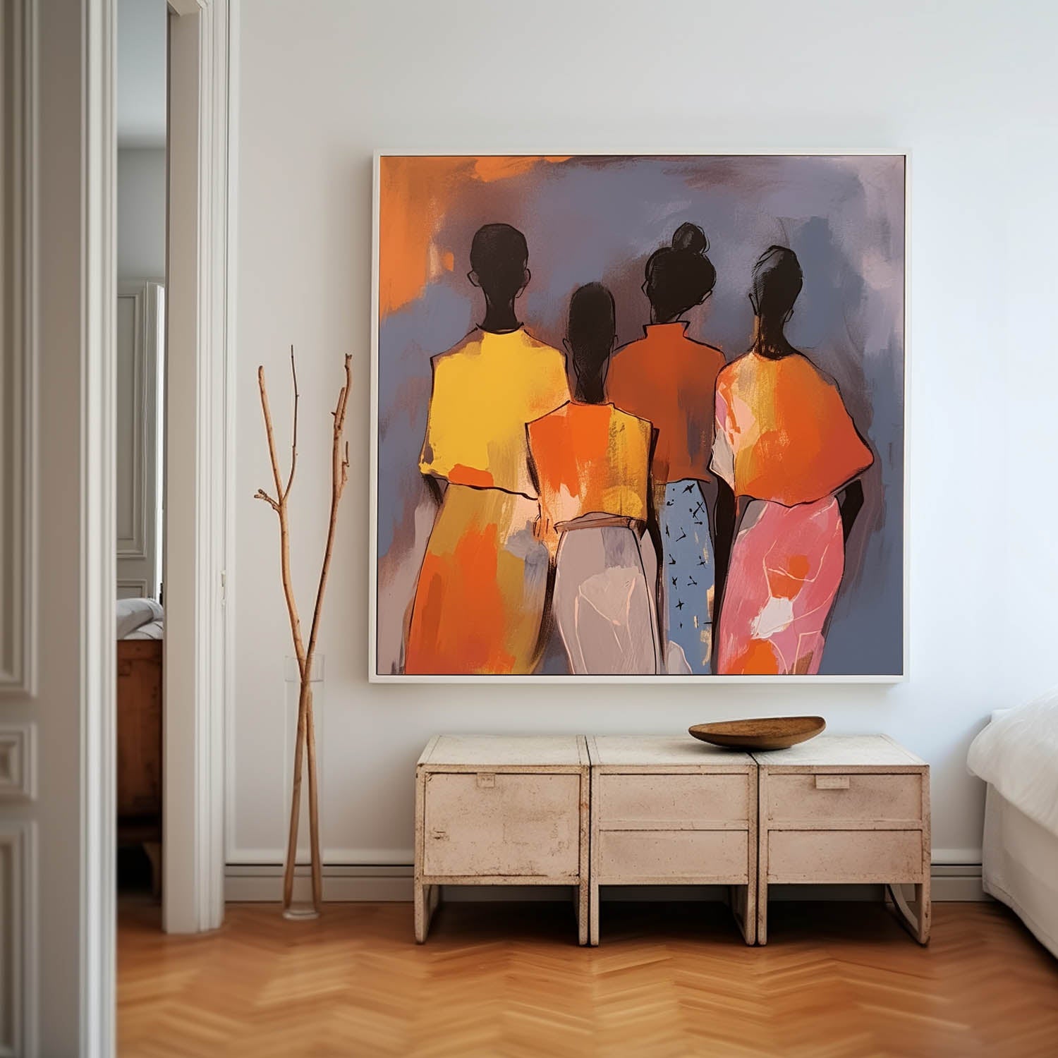Wall Art People Modern Abstract Understated