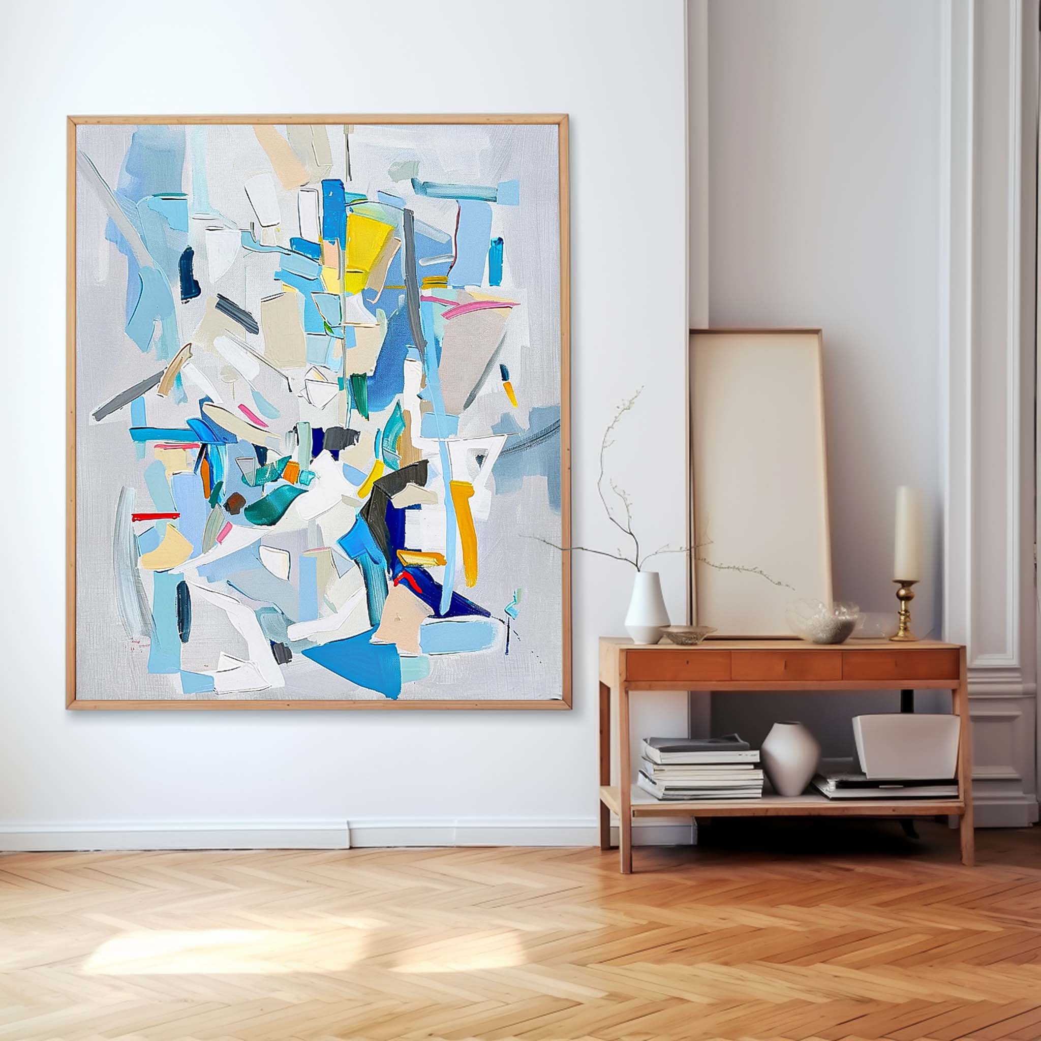 Wall Art Overlapping Abstract Energetic Lively