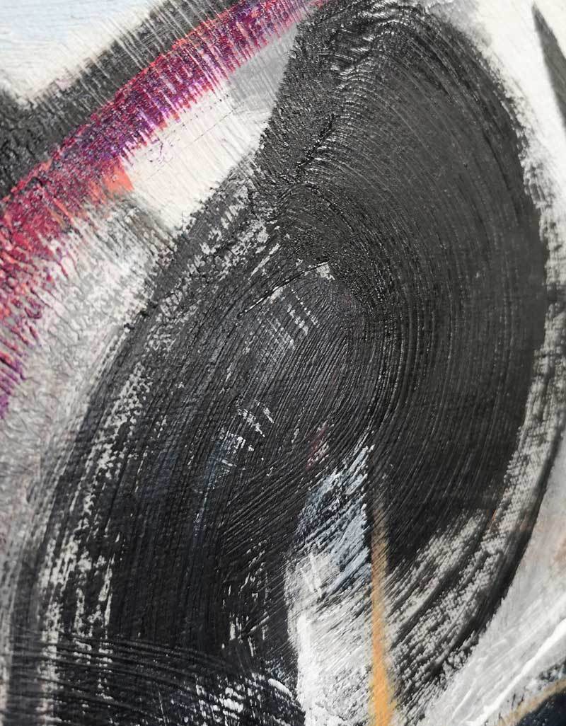 Black White Abstract Painting ABAV03 - Neutralighting