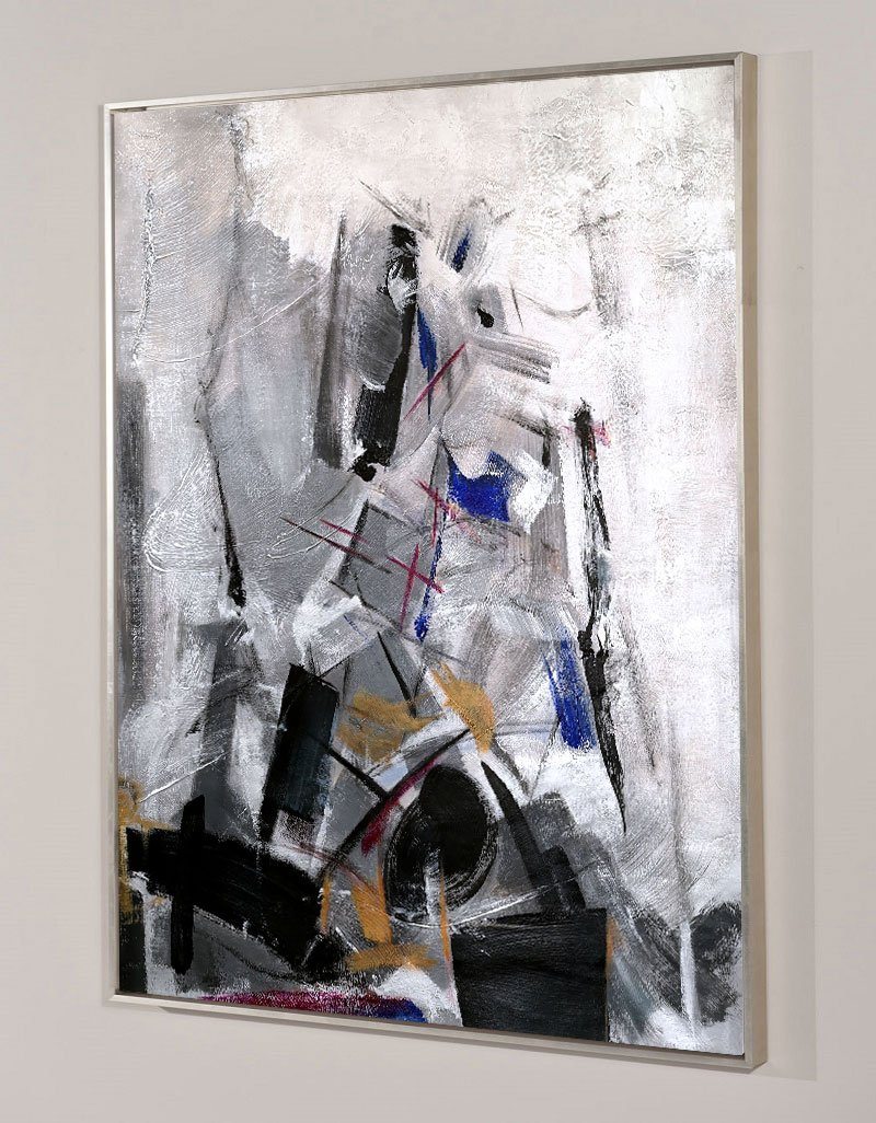 Black White Abstract Painting ABAV03 - Neutralighting