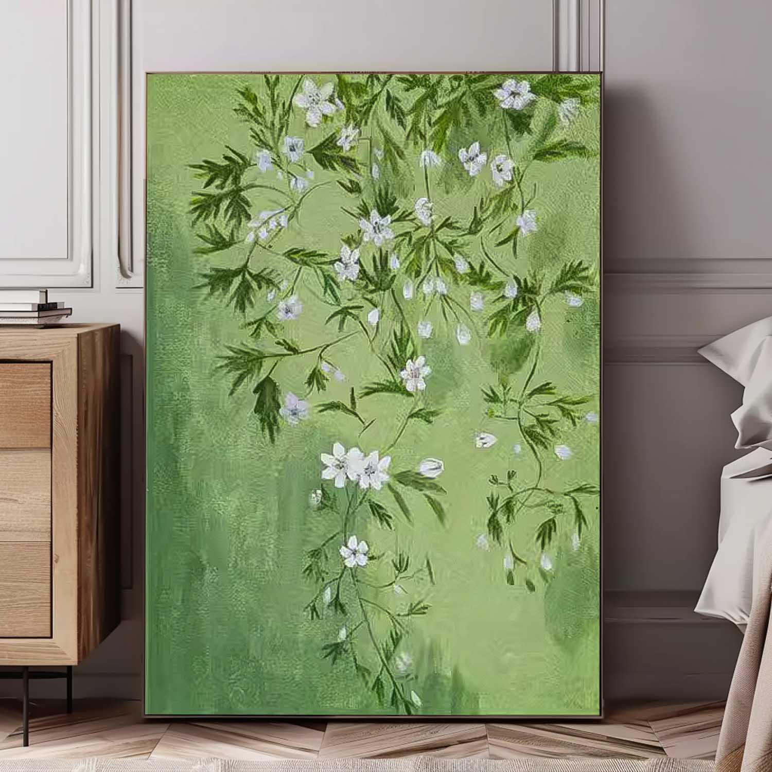 Wall Art Botanical Flower Contemporary Calm