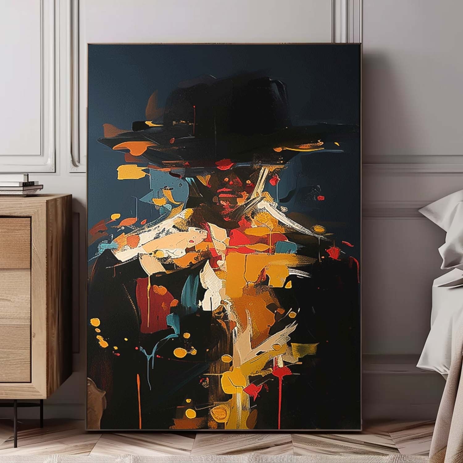 Wall Art People Painterly Fragmented Abstract