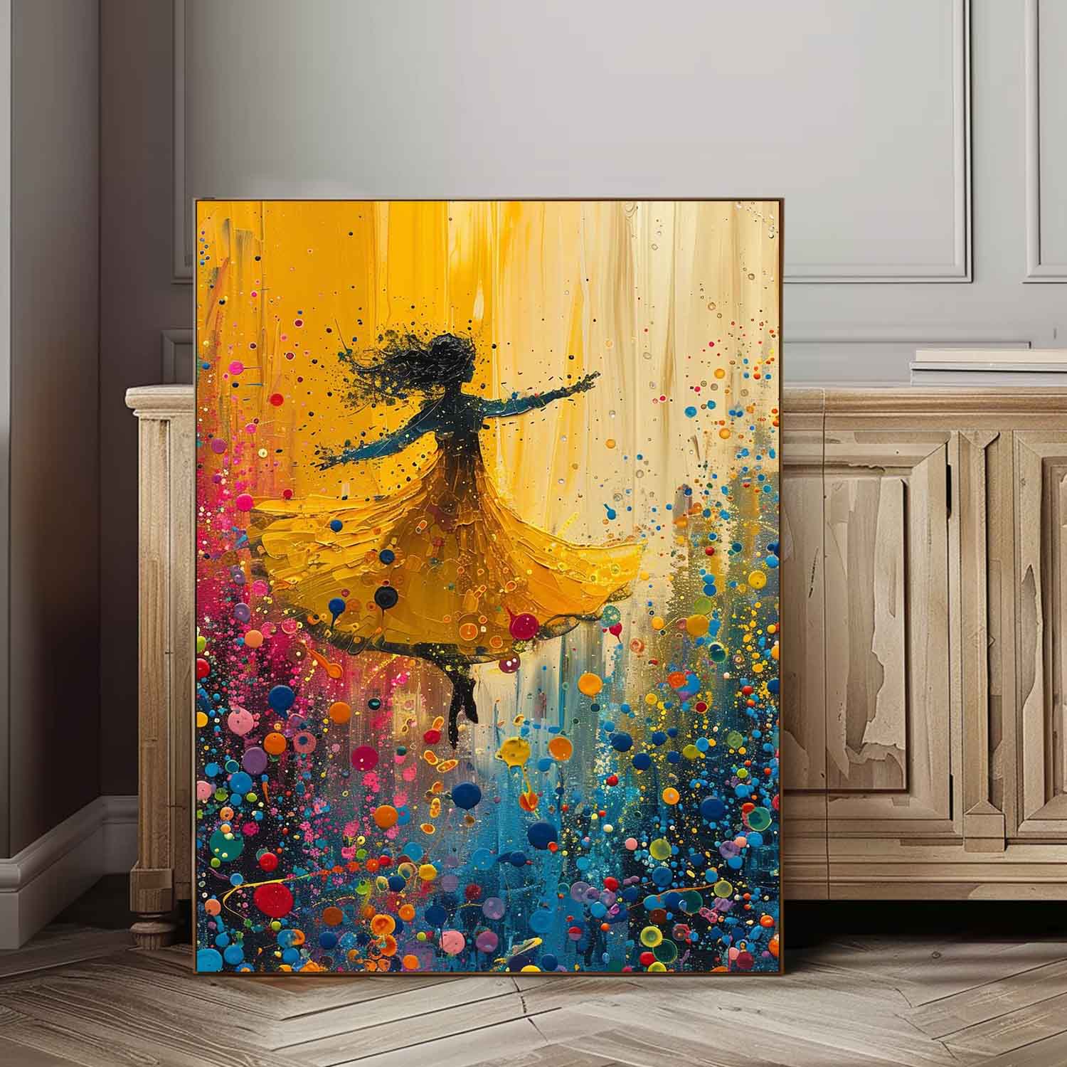 Wall Art Impasto Expressionist Figurative Dance