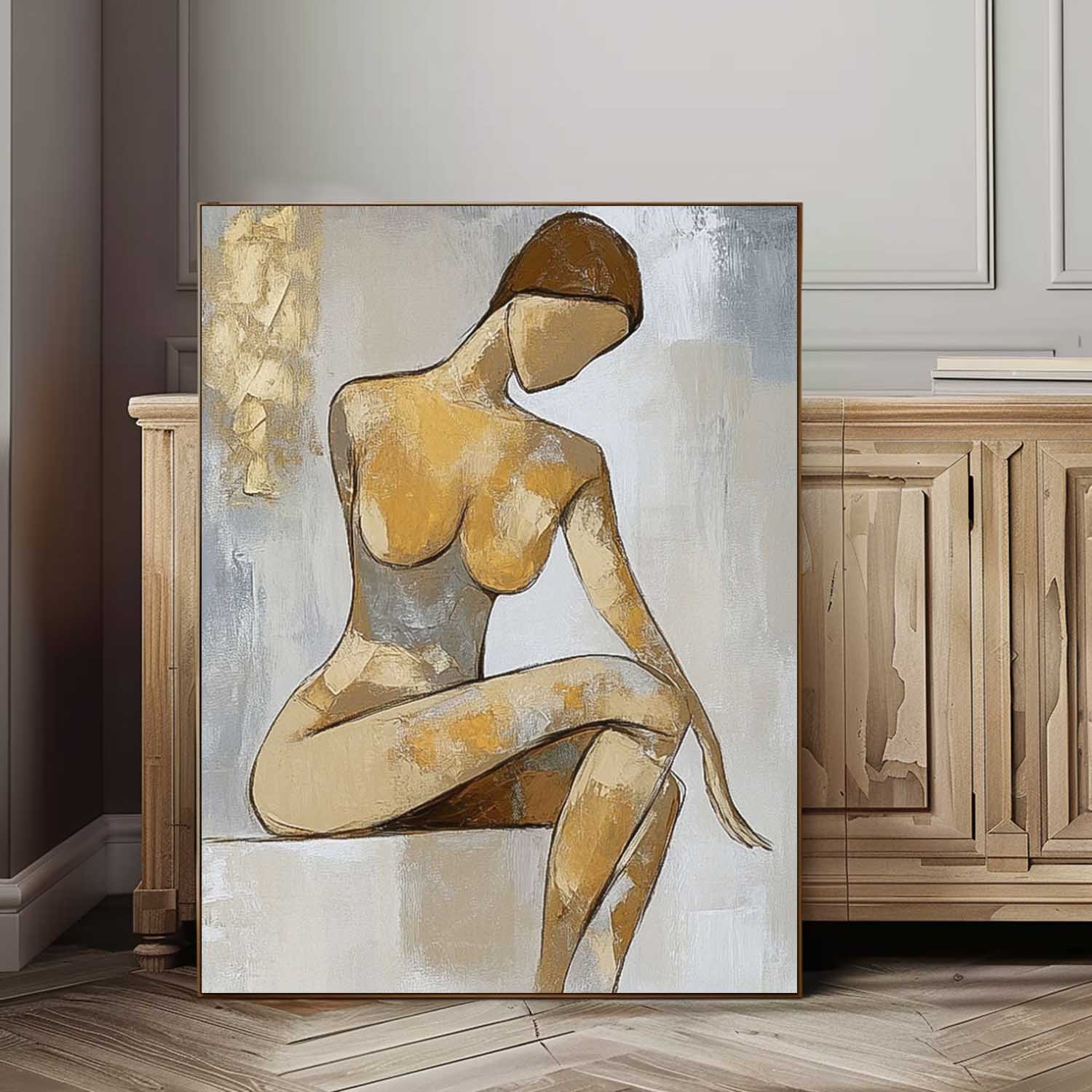Wall Art People Artistic Minimalist Line Figure