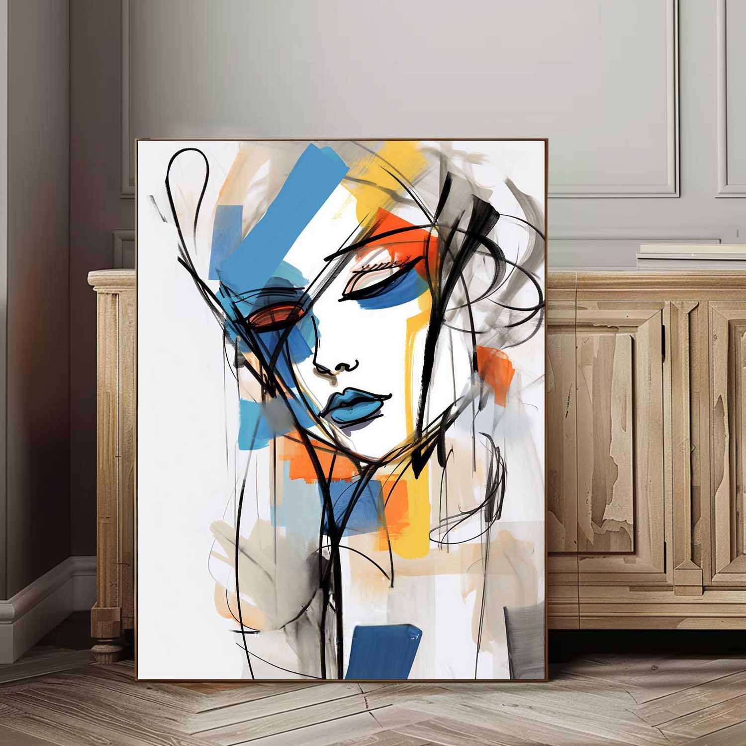 Wall Art People Fashion Abstract Expressive