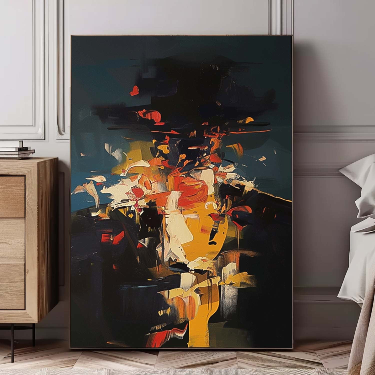 Wall Art Moody People Painterly Abstract
