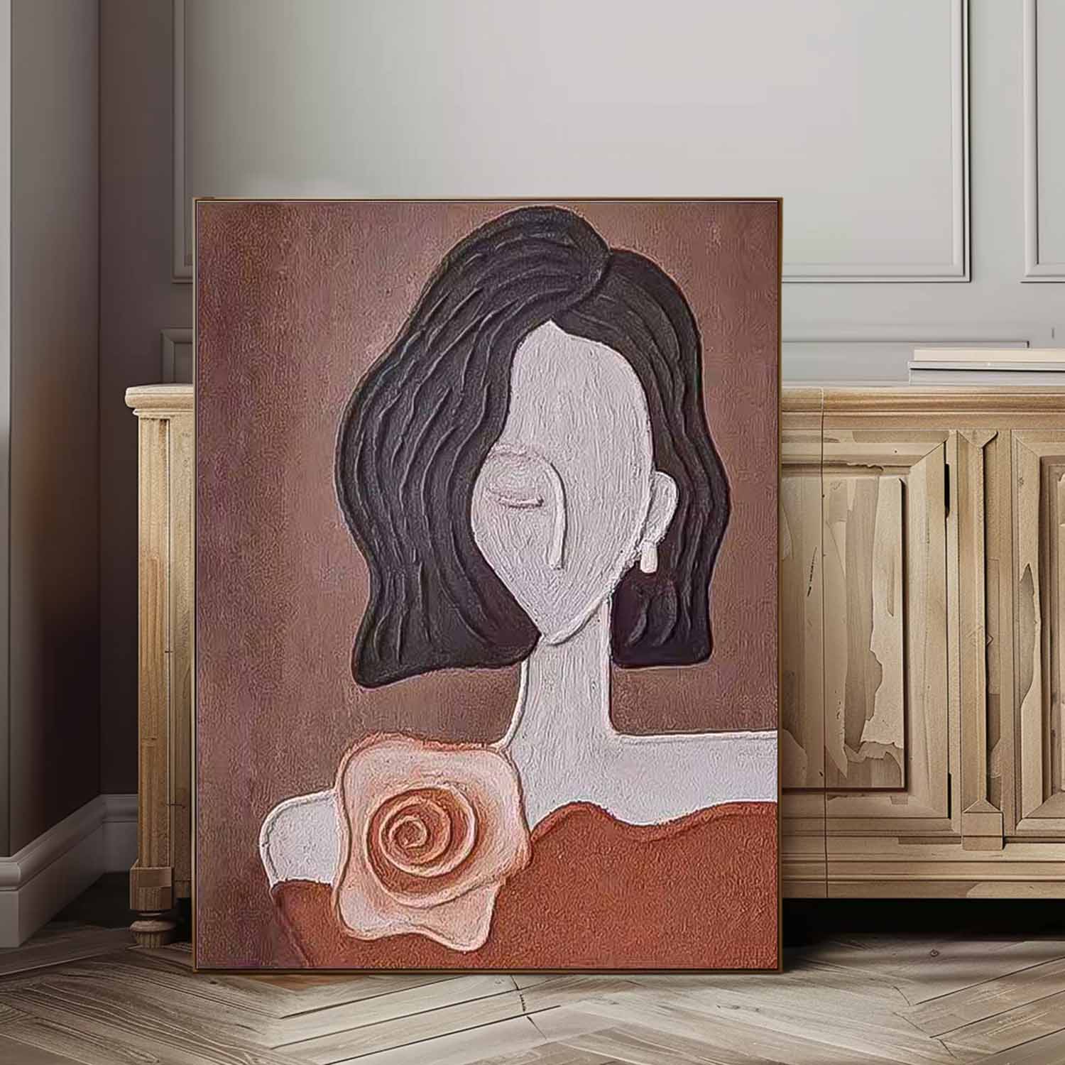 Wall Art Minimalist Fashion Figure Chic