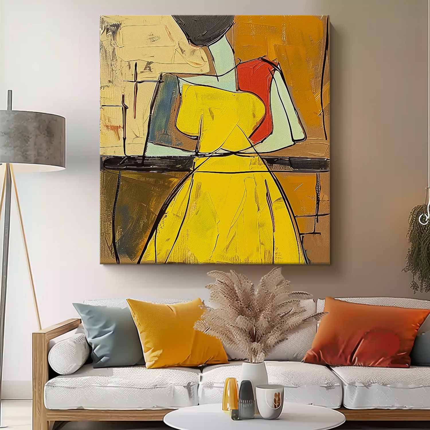 Wall Art People Cheerful Lively Expressionist