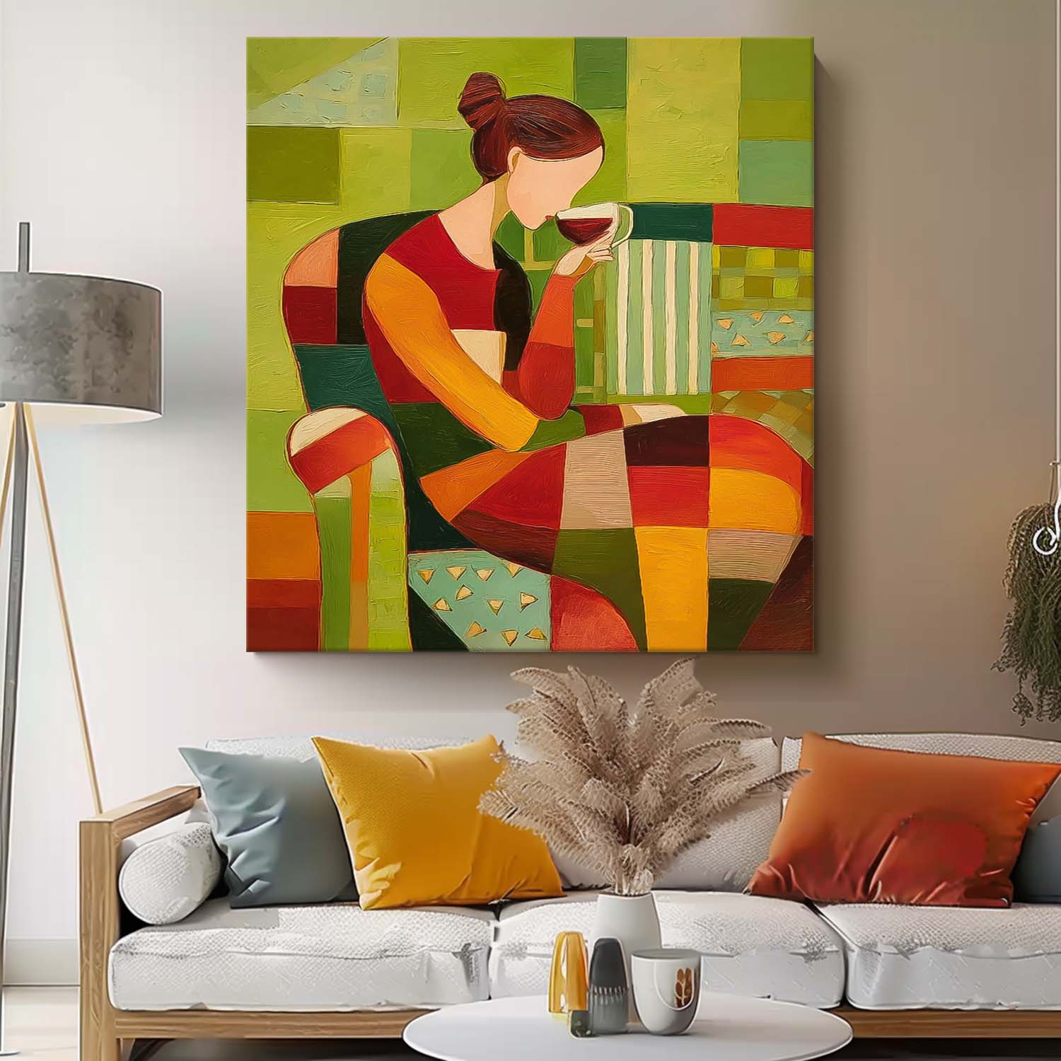 Wall Art People Modern Interior Lyrical Retro
