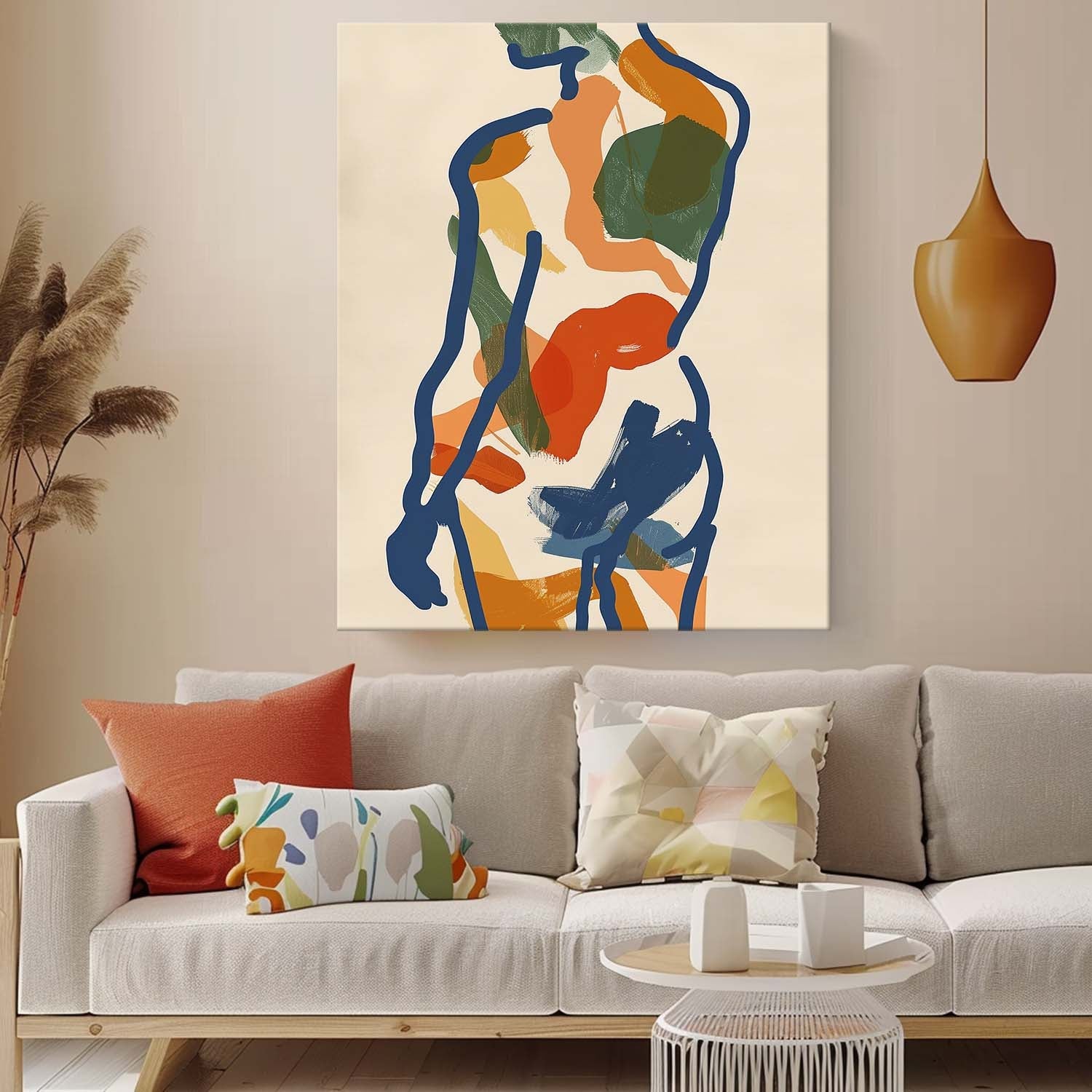 Wall Art People Abstract Line Minimalist