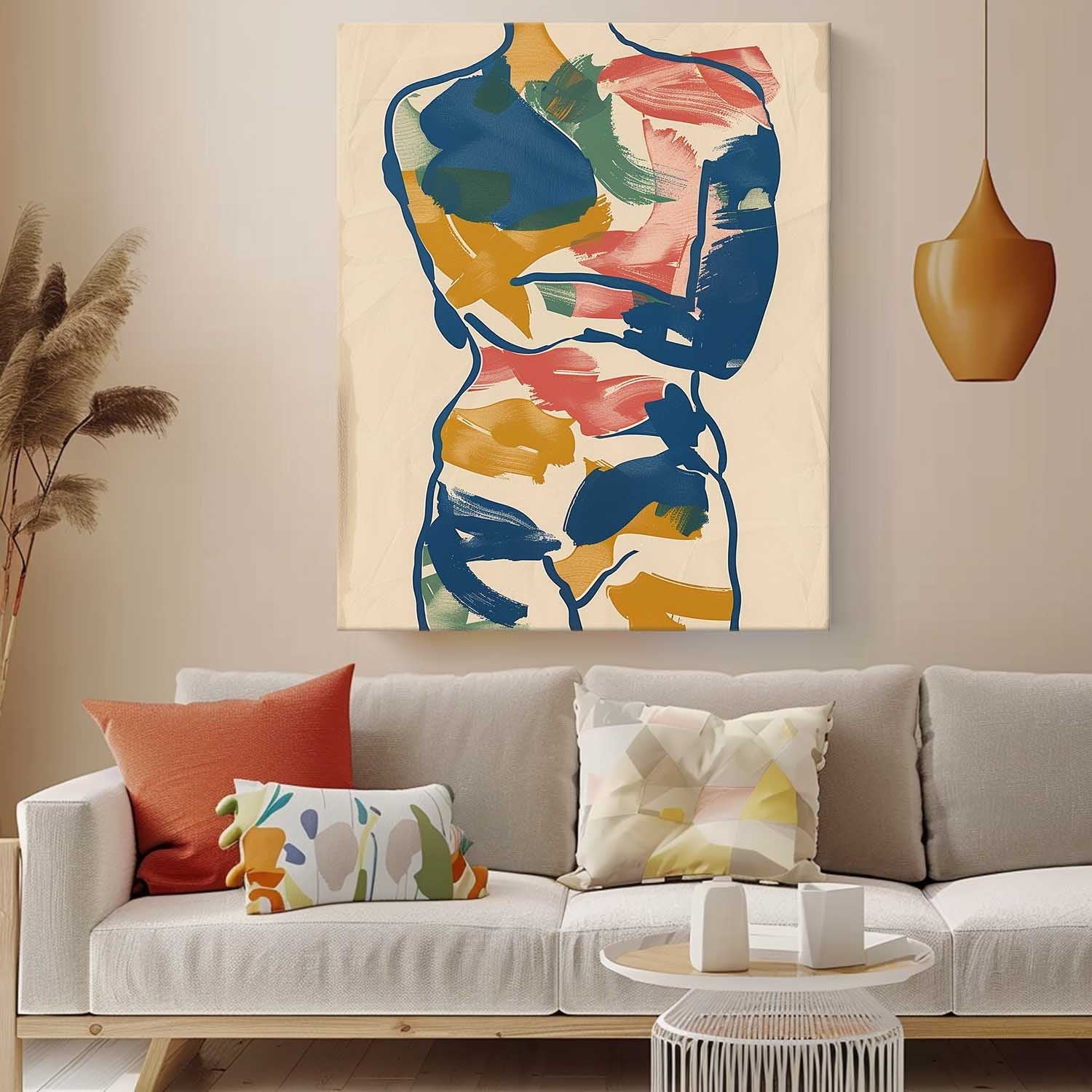 Wall Art Figurative Minimalist Line Painterly