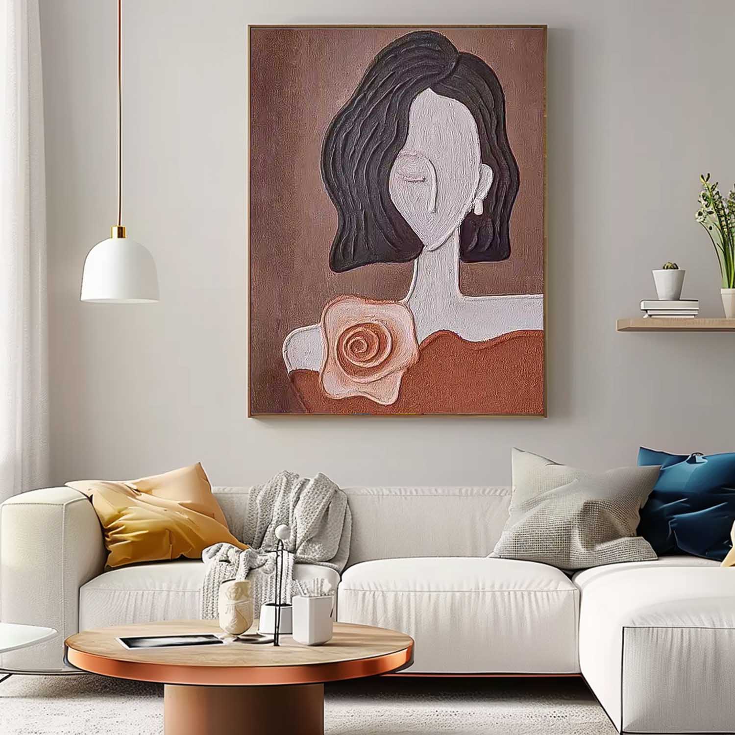 Wall Art Minimalist Fashion Figure Chic
