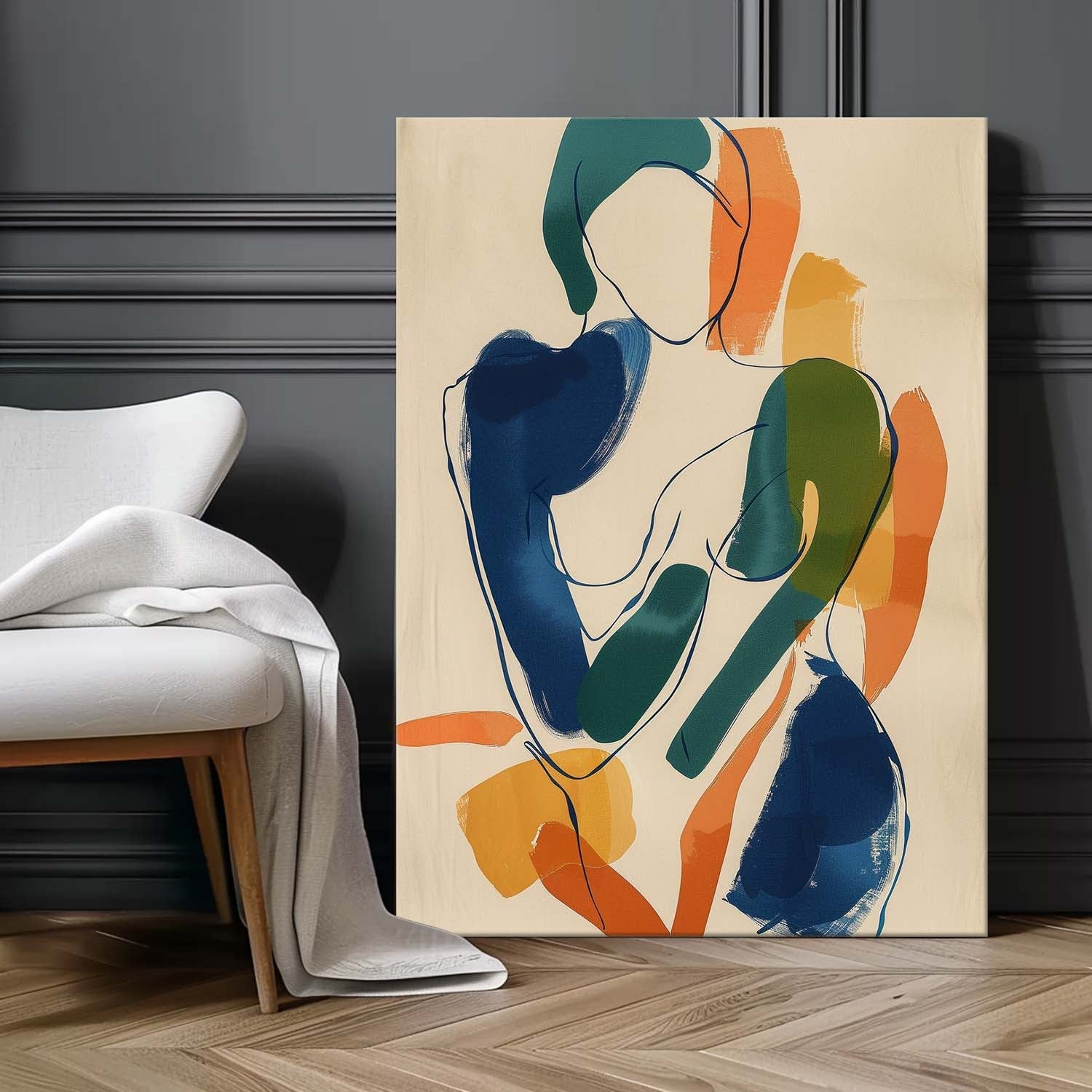 Wall Art People Playful Organic Minimalist