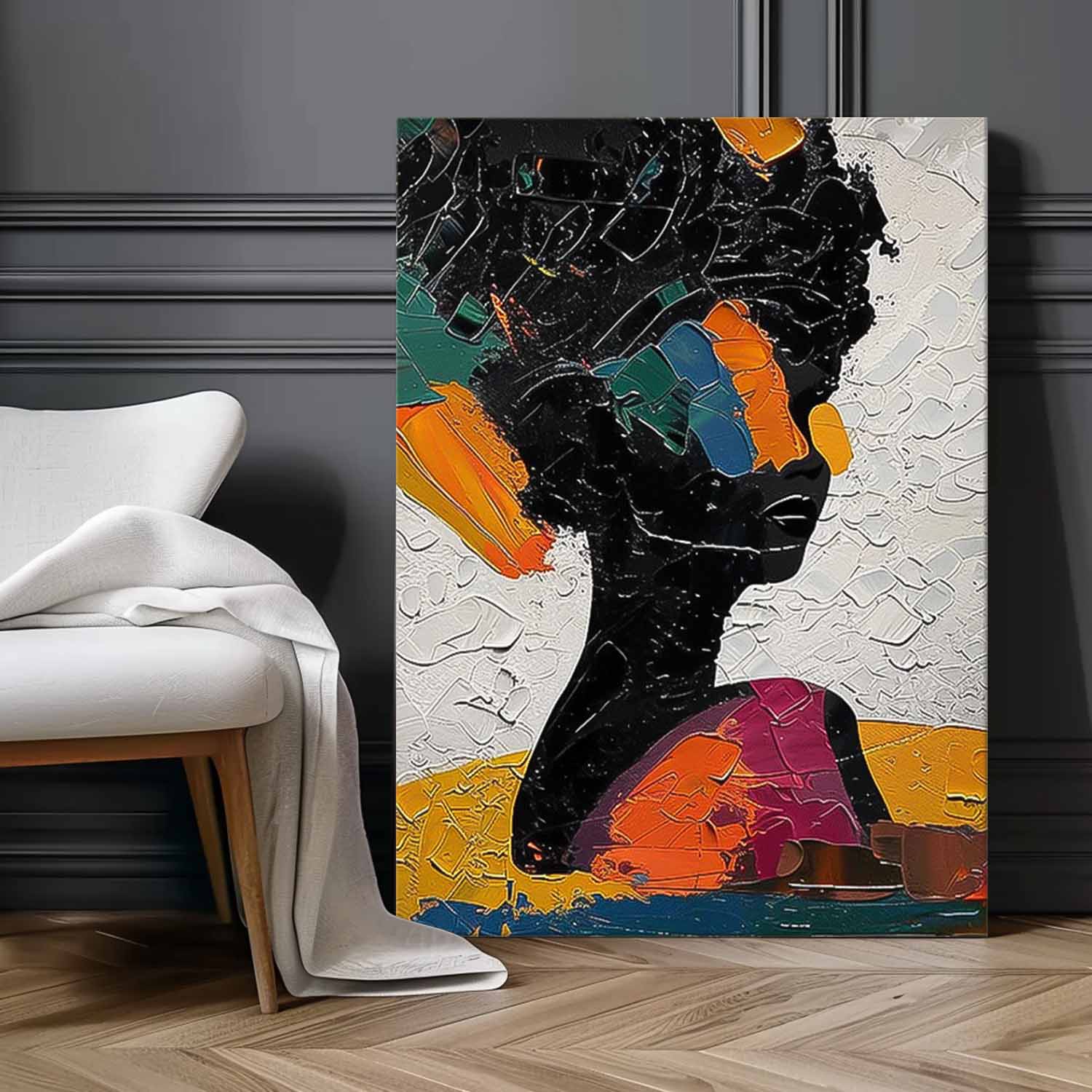 Wall Art Impasto People Expressionist Modern