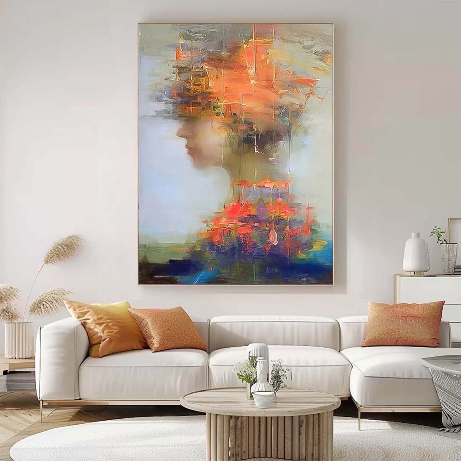 Wall Art People Floral Ethereal Serene Elegant