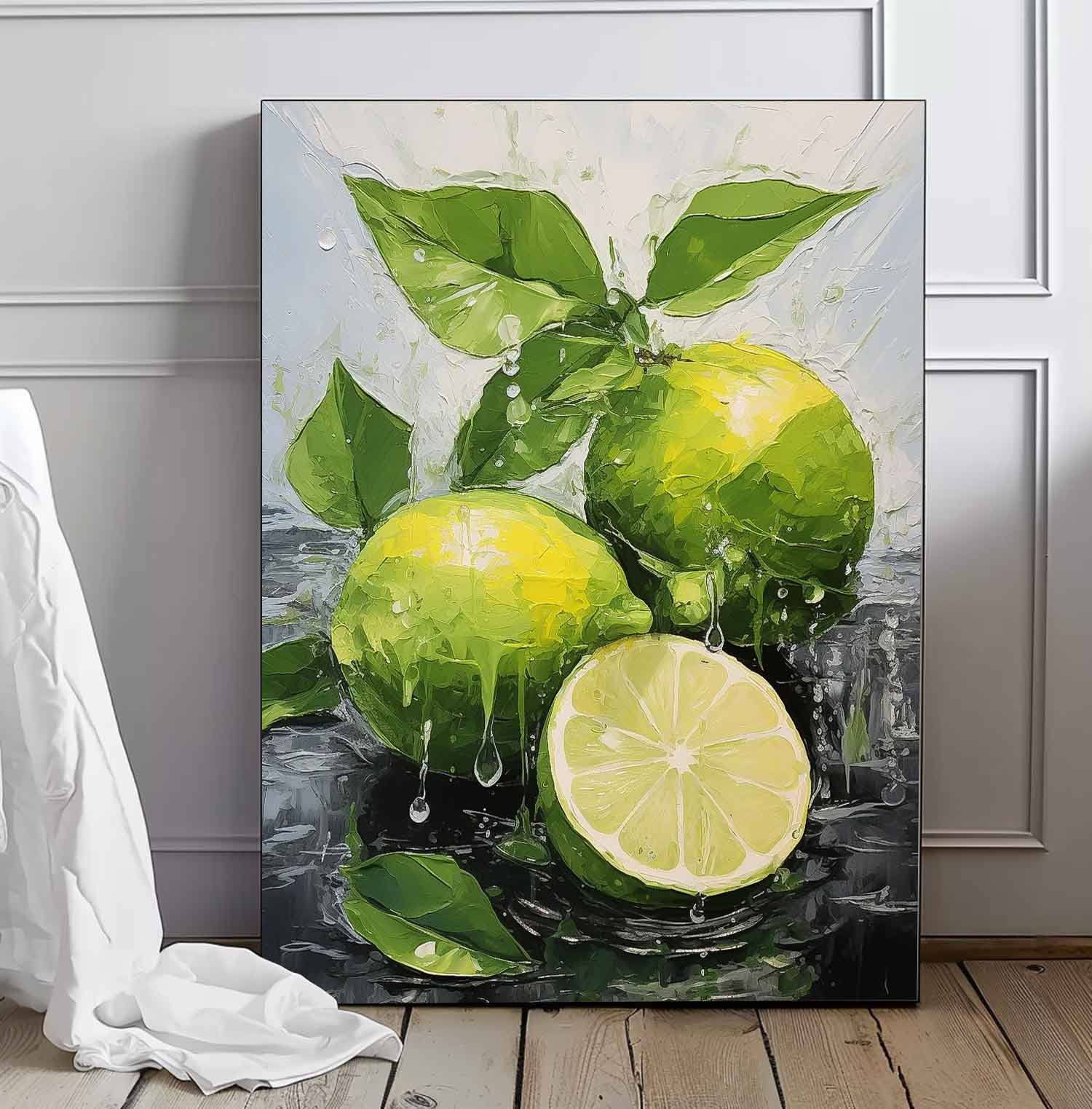 Textured Impressionist Citrus Canvas Art