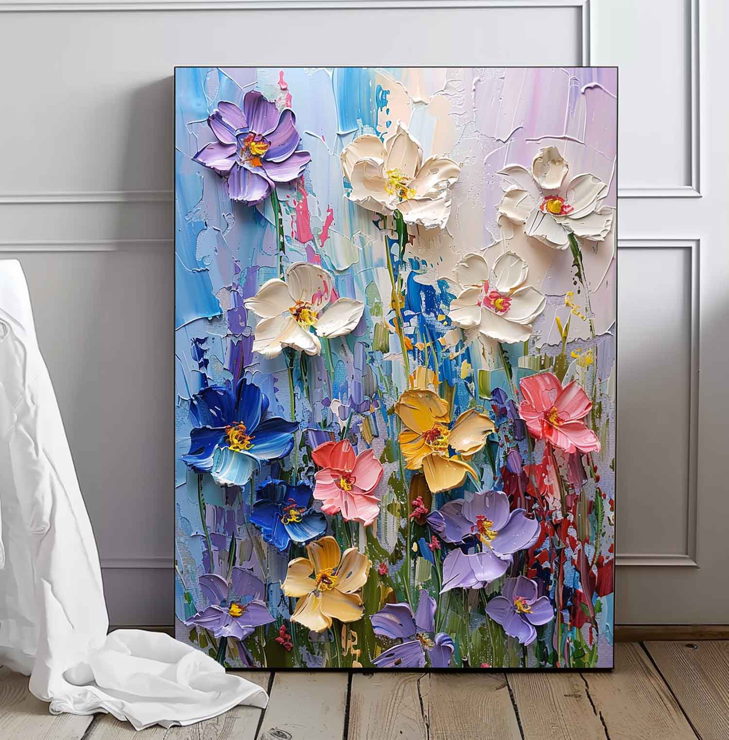 Wall Art Floral Serene Contemplative Elegant