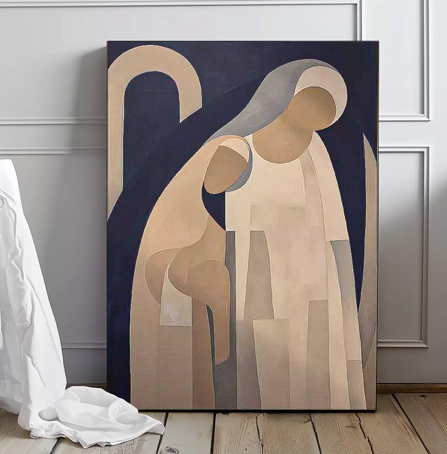 Wall Art People Elegant Cubist Abstract Artistic