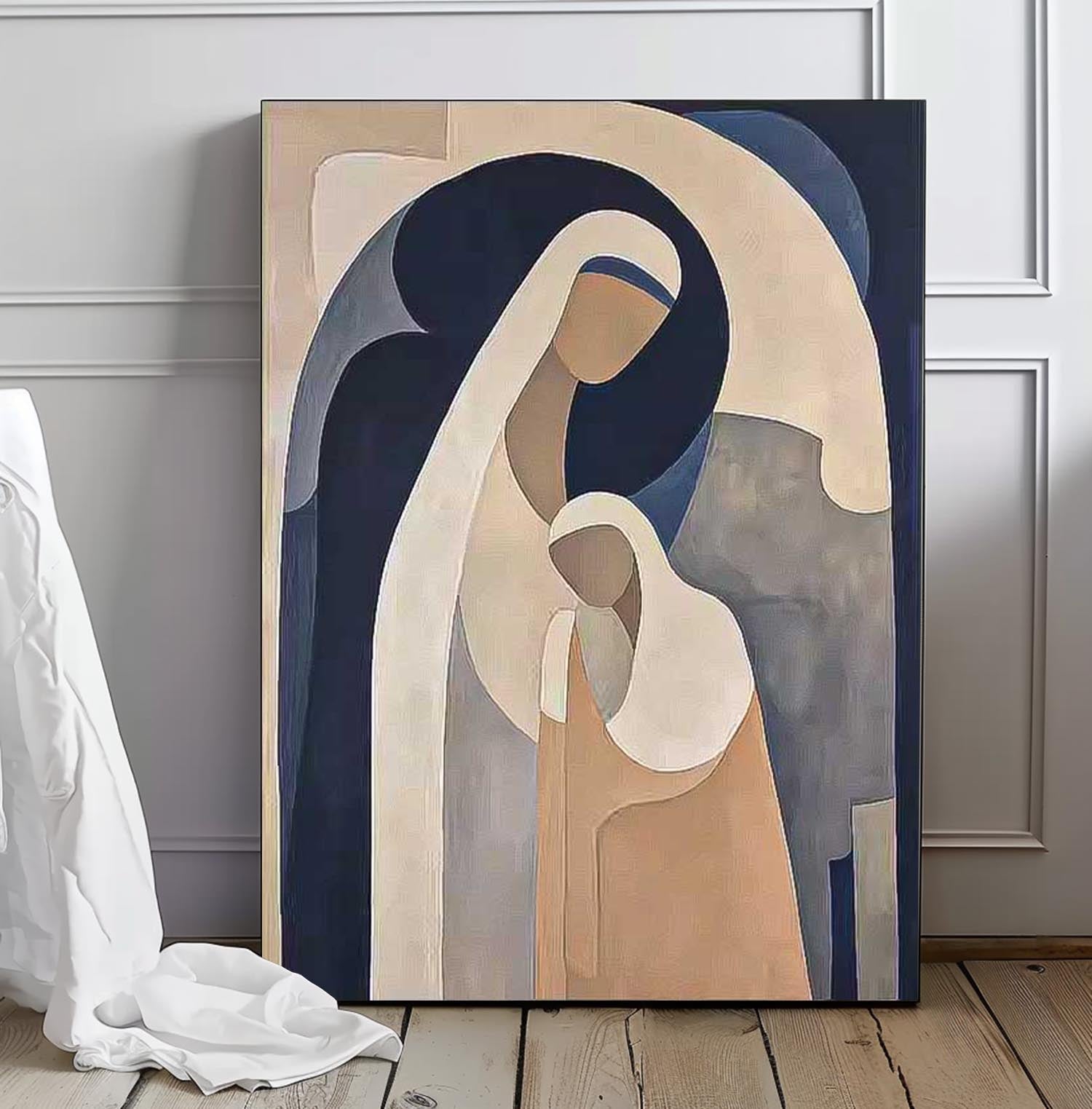 Wall Art Fragmented People Asymmetrical Cubist