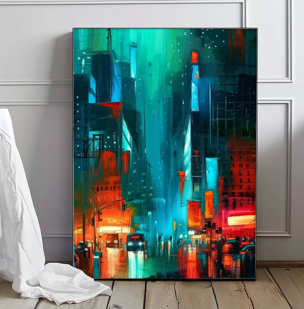 Wall Art Architecture Impasto Moody Energetic