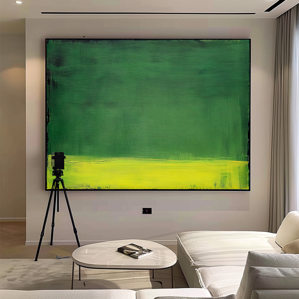 Wall Art Minimalist Color Field Green Nature