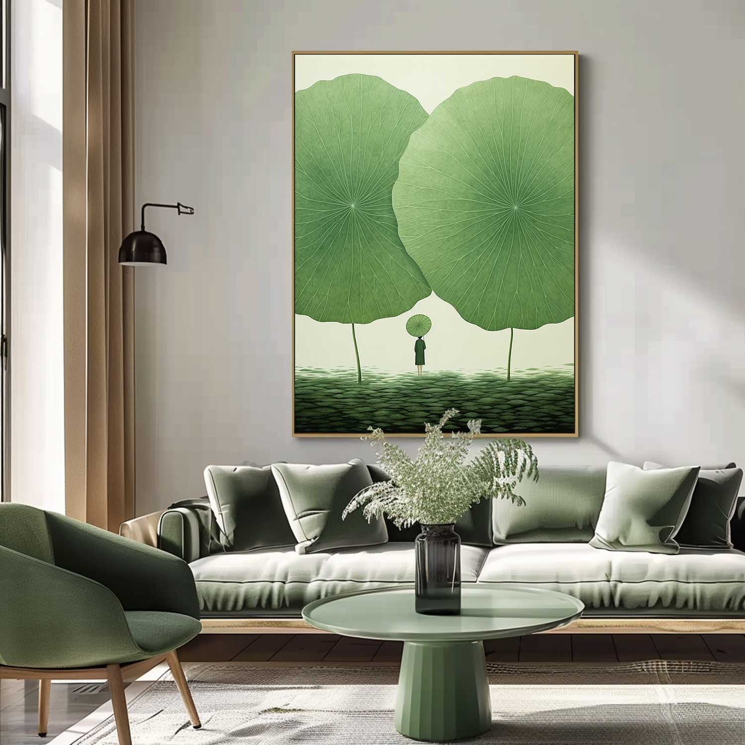 Wall Art Flower Oriental Serene Meditative