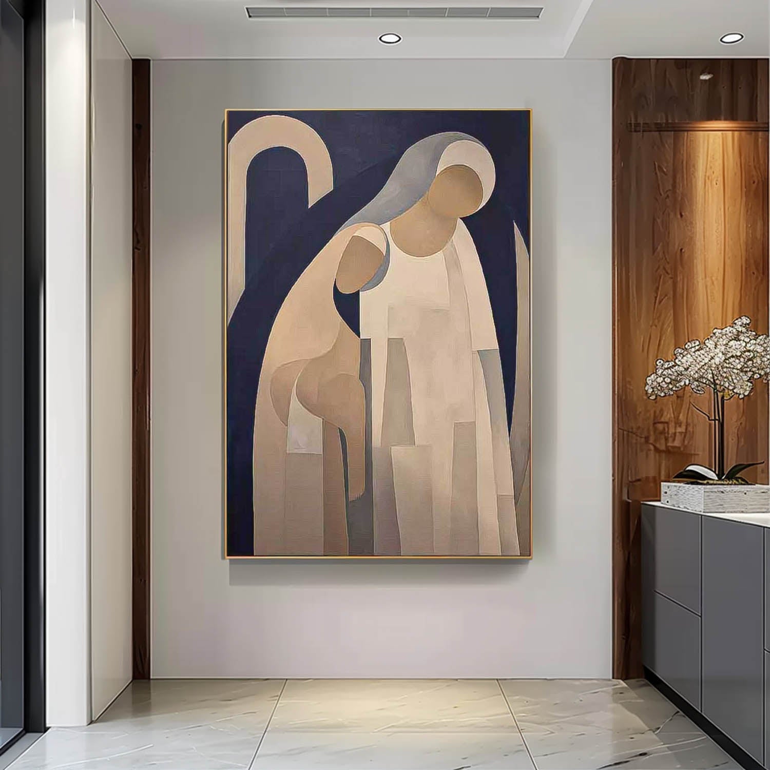 Wall Art People Elegant Cubist Abstract Artistic