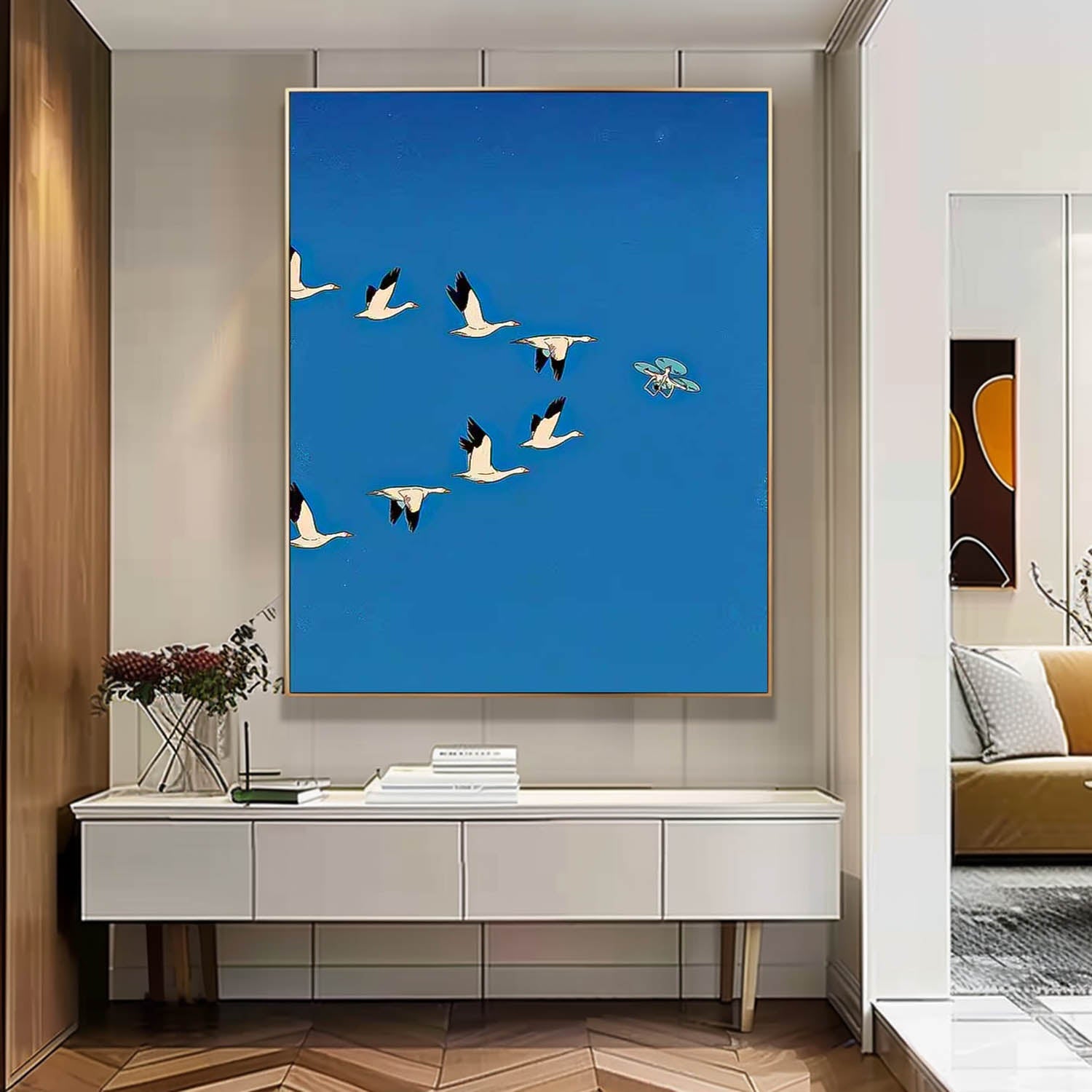 Wall Art Minimalist Serene Calm Neutral Pop