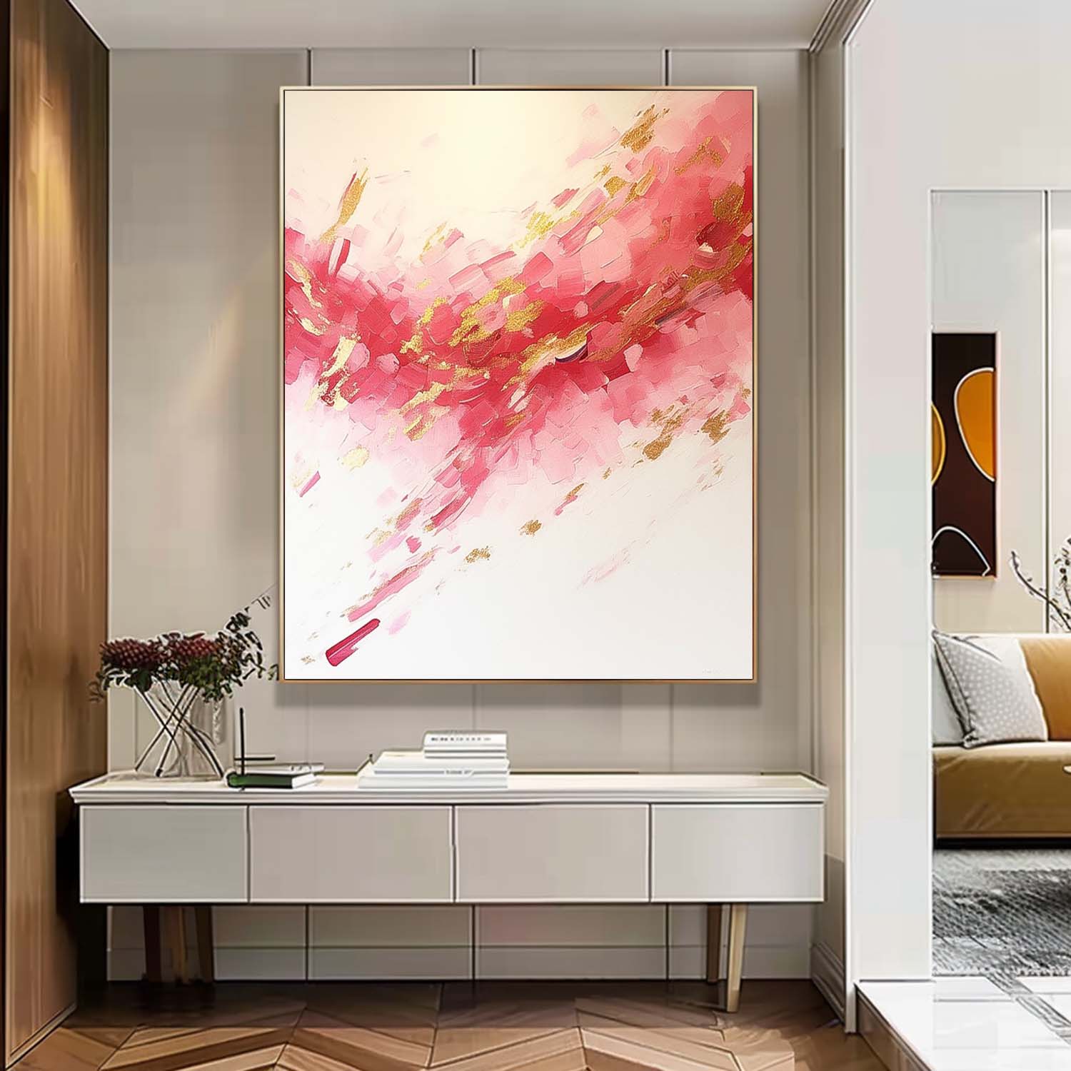 Abstract Canvas Art AB593 - Neutralighting