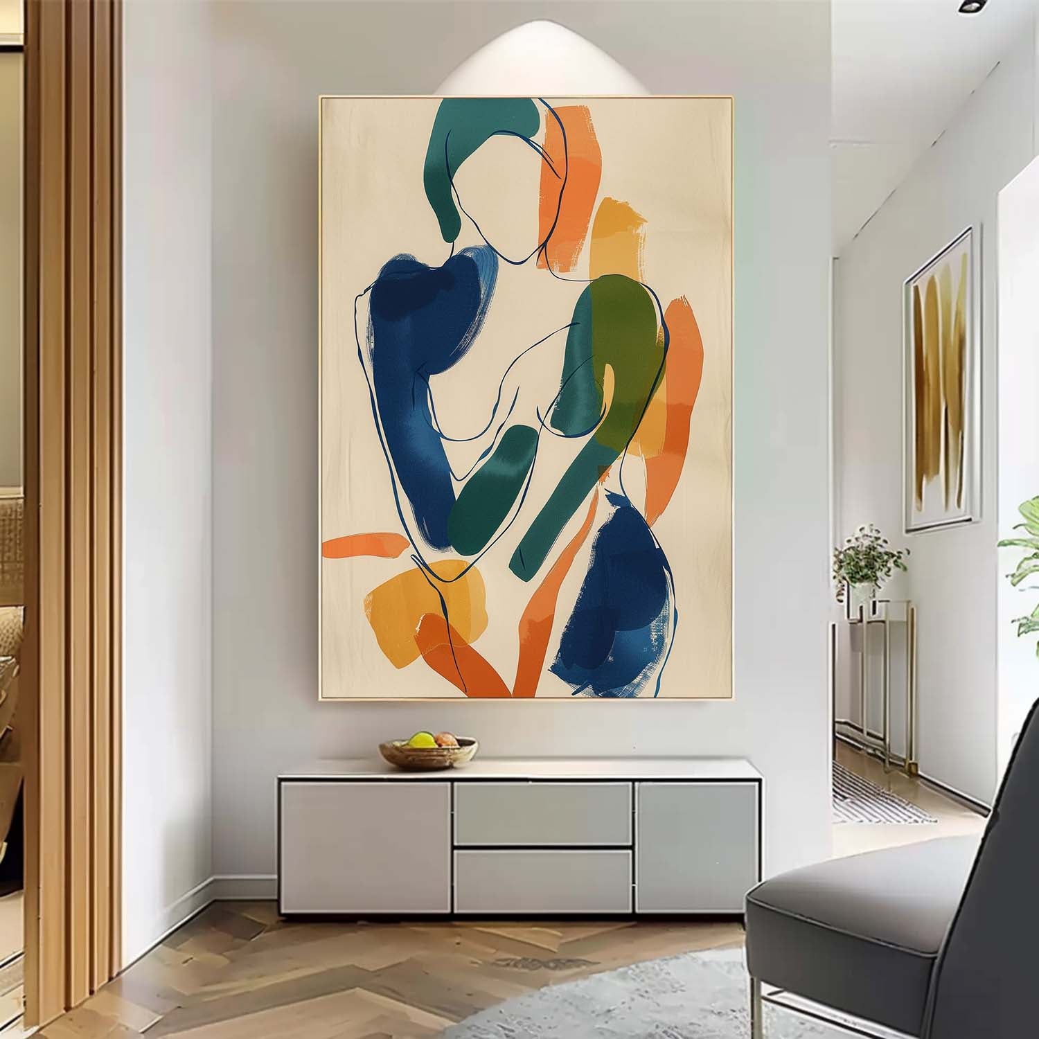 Wall Art People Playful Organic Minimalist
