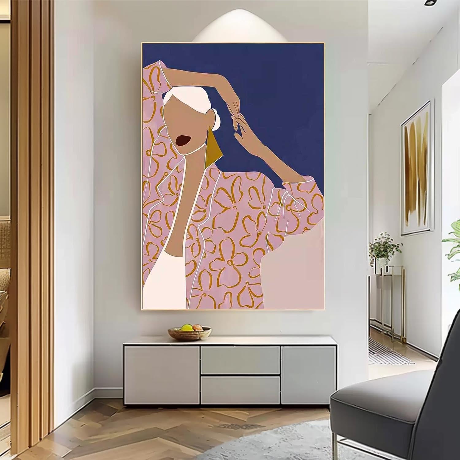 Wall Art Stylized People Painterly Fashion Scene