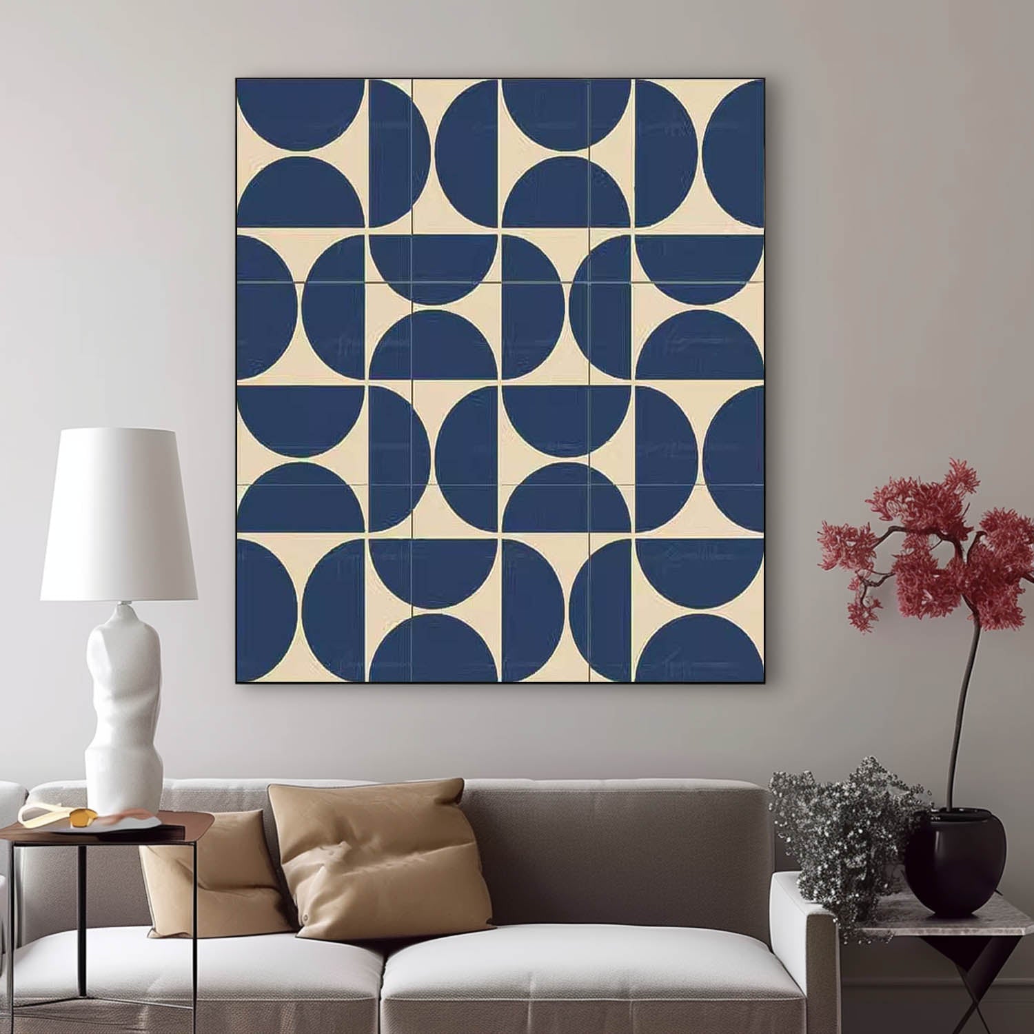 Wall Art Geometric Minimalist Square Modernist