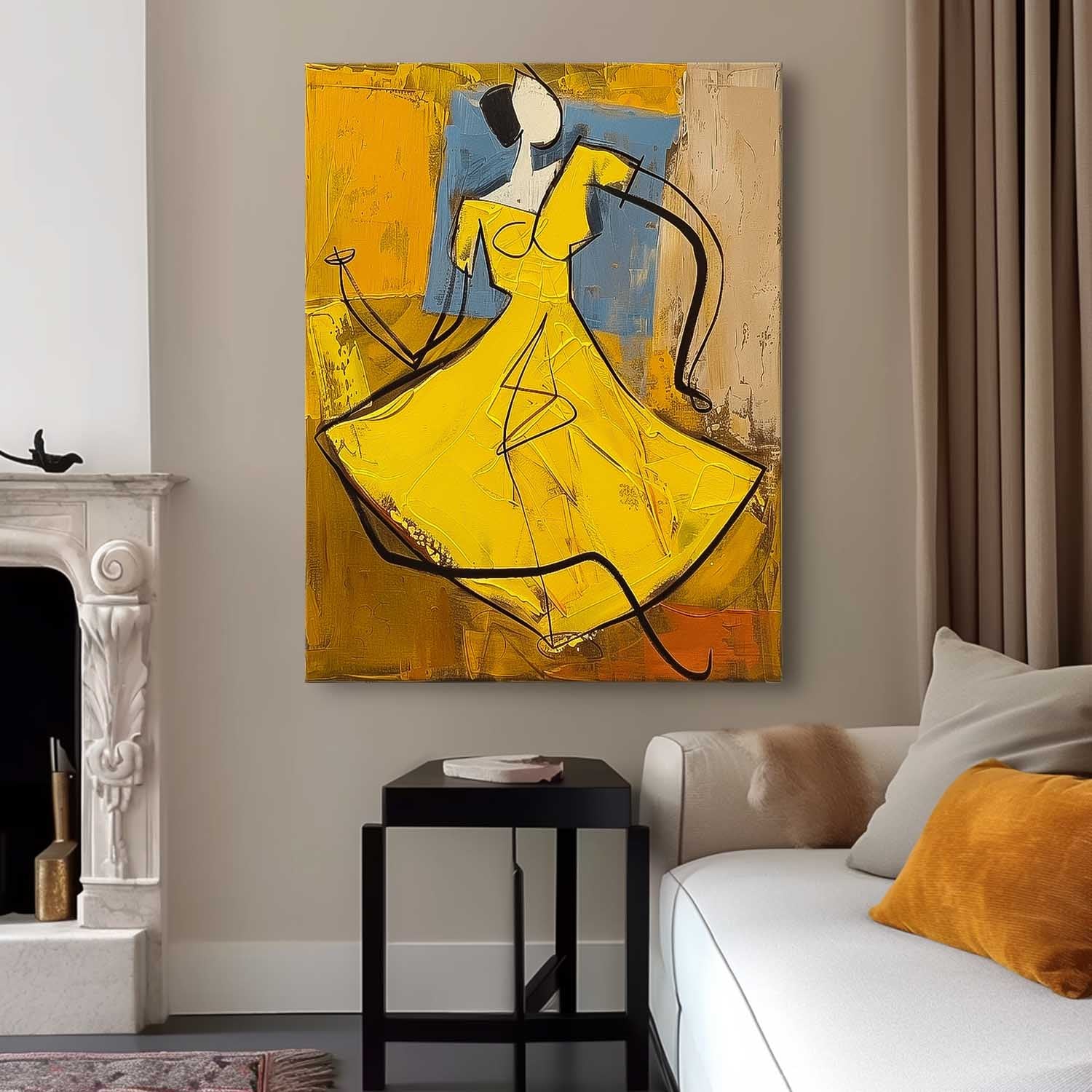 Wall Art Cubist Abstract Dancing