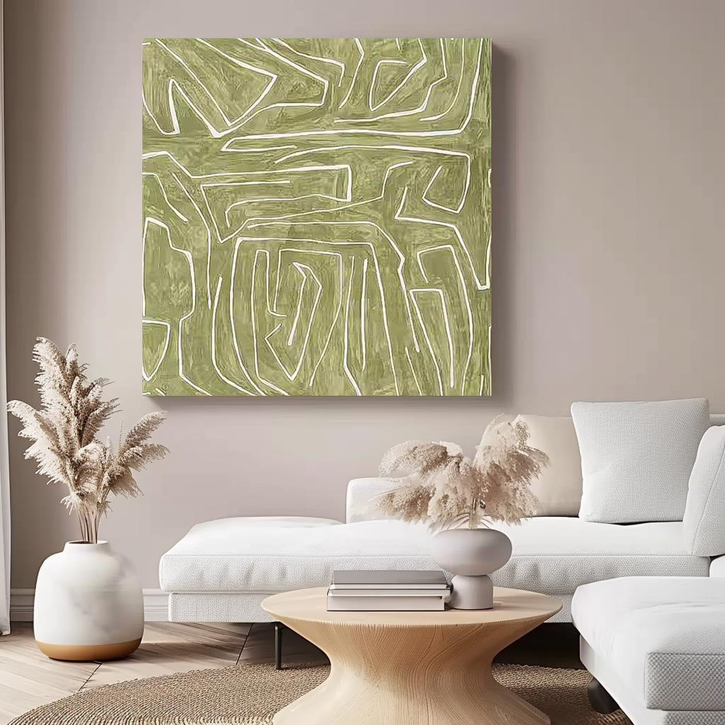 Wall Art Minimalist Geometric Abstract Wabi-Sabi