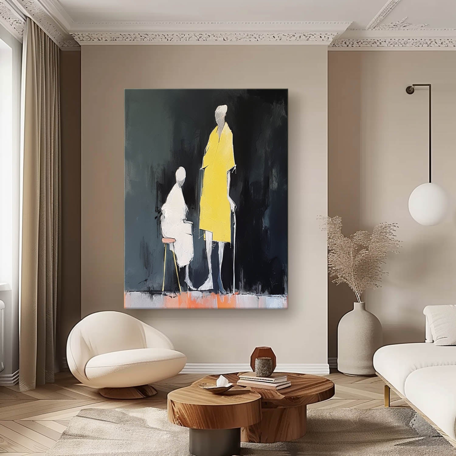 Wall Art People Minimalist Moody Elegant
