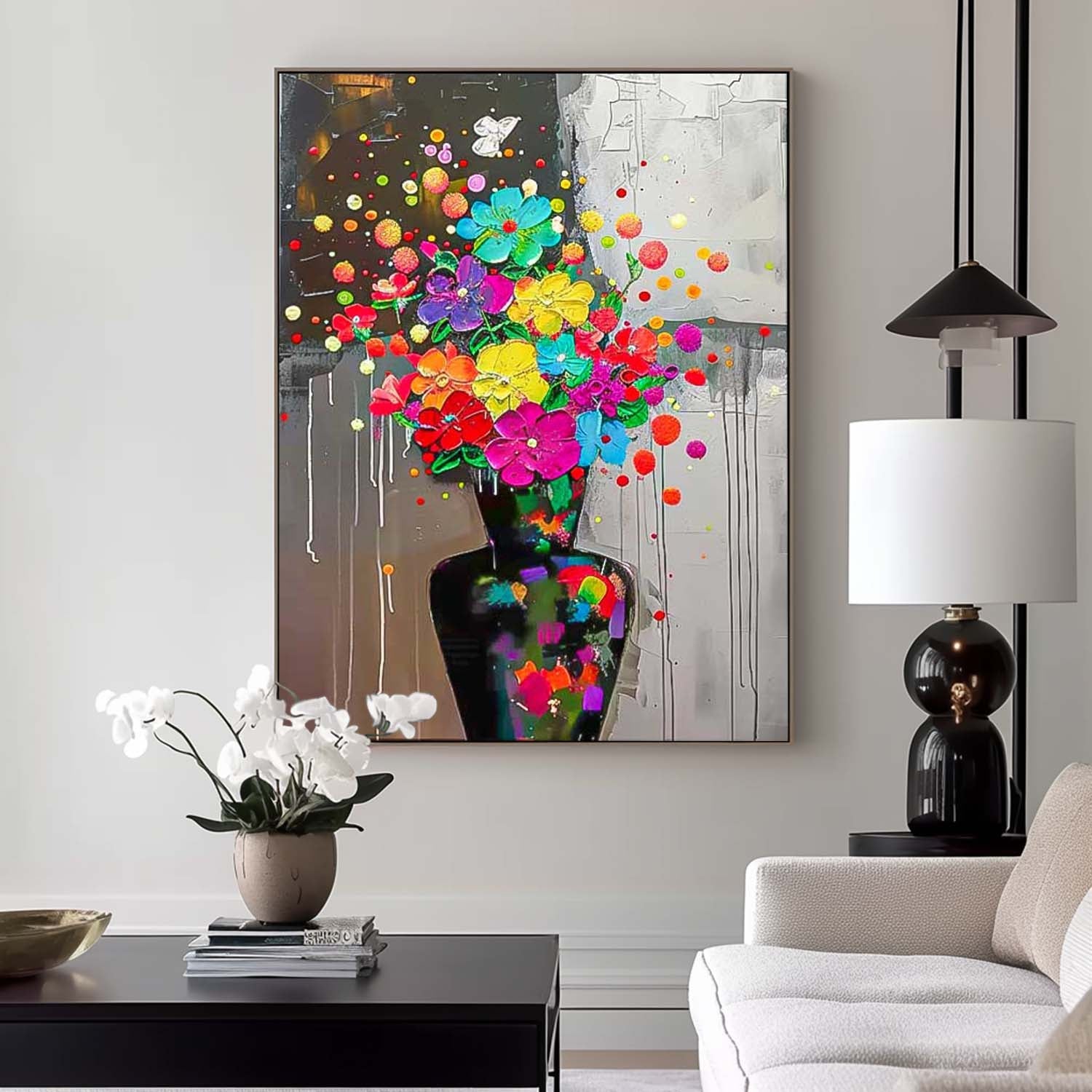 Wall Art Elegant Flower Artistic Abstract