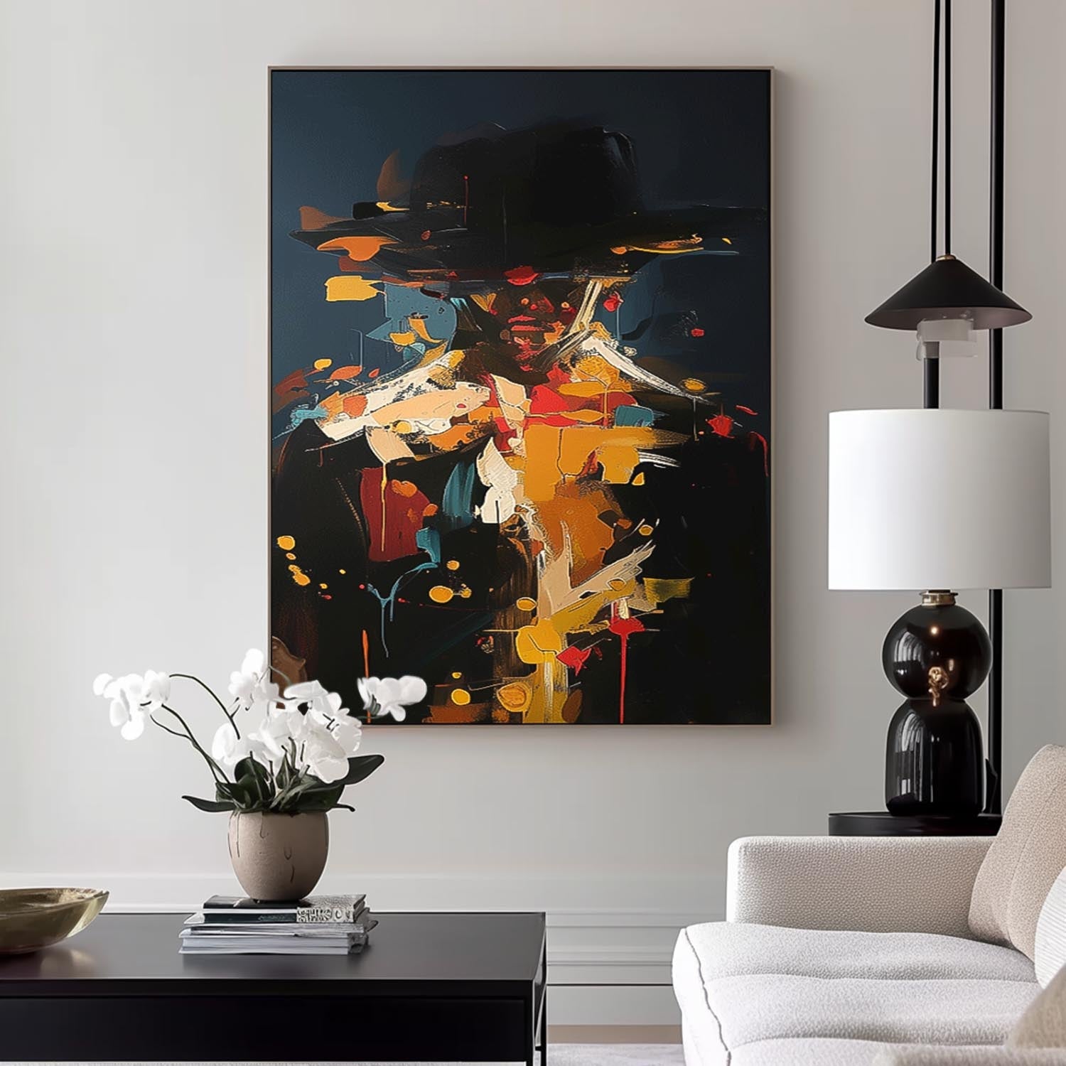 Wall Art People Painterly Fragmented Abstract