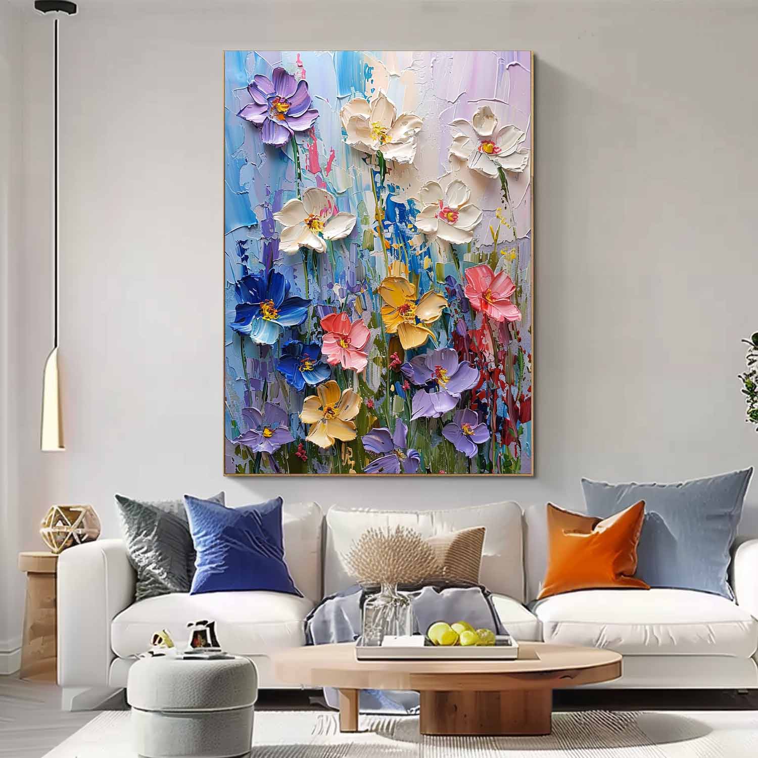 Wall Art Floral Serene Contemplative Elegant